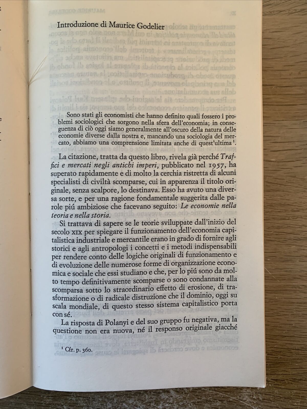 Traffici e mercati negli antichi imperi. le economie nella storia e nella teoria