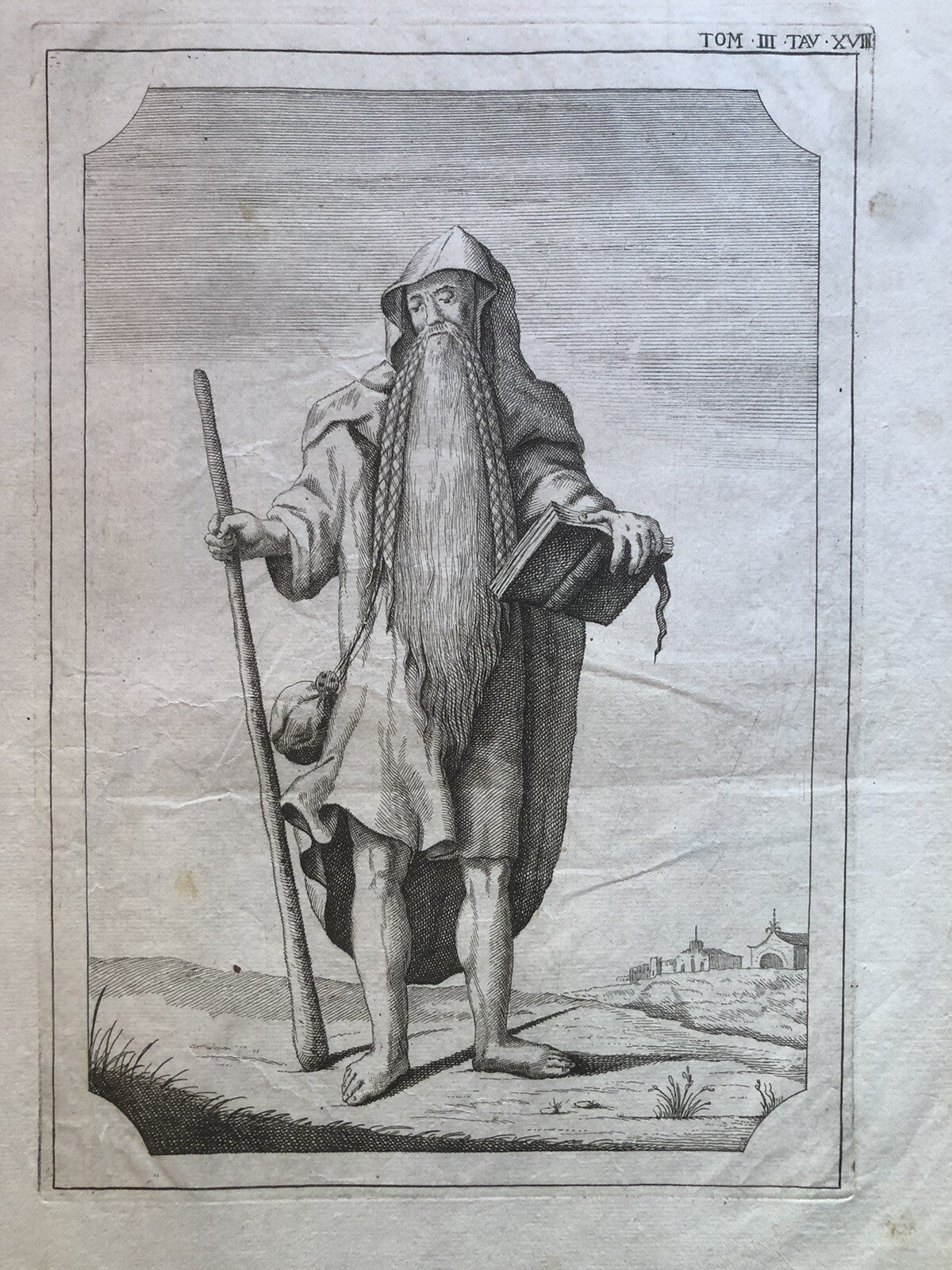 Incisione stampa Gianfrancesco Pivati 1746, nuovo dizionario scientifico sacro