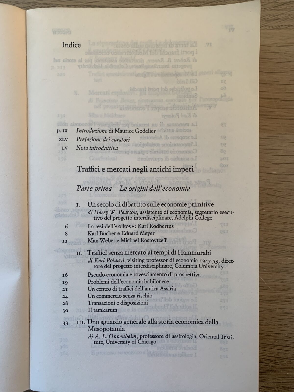 Traffici e mercati negli antichi imperi. le economie nella storia e nella teoria