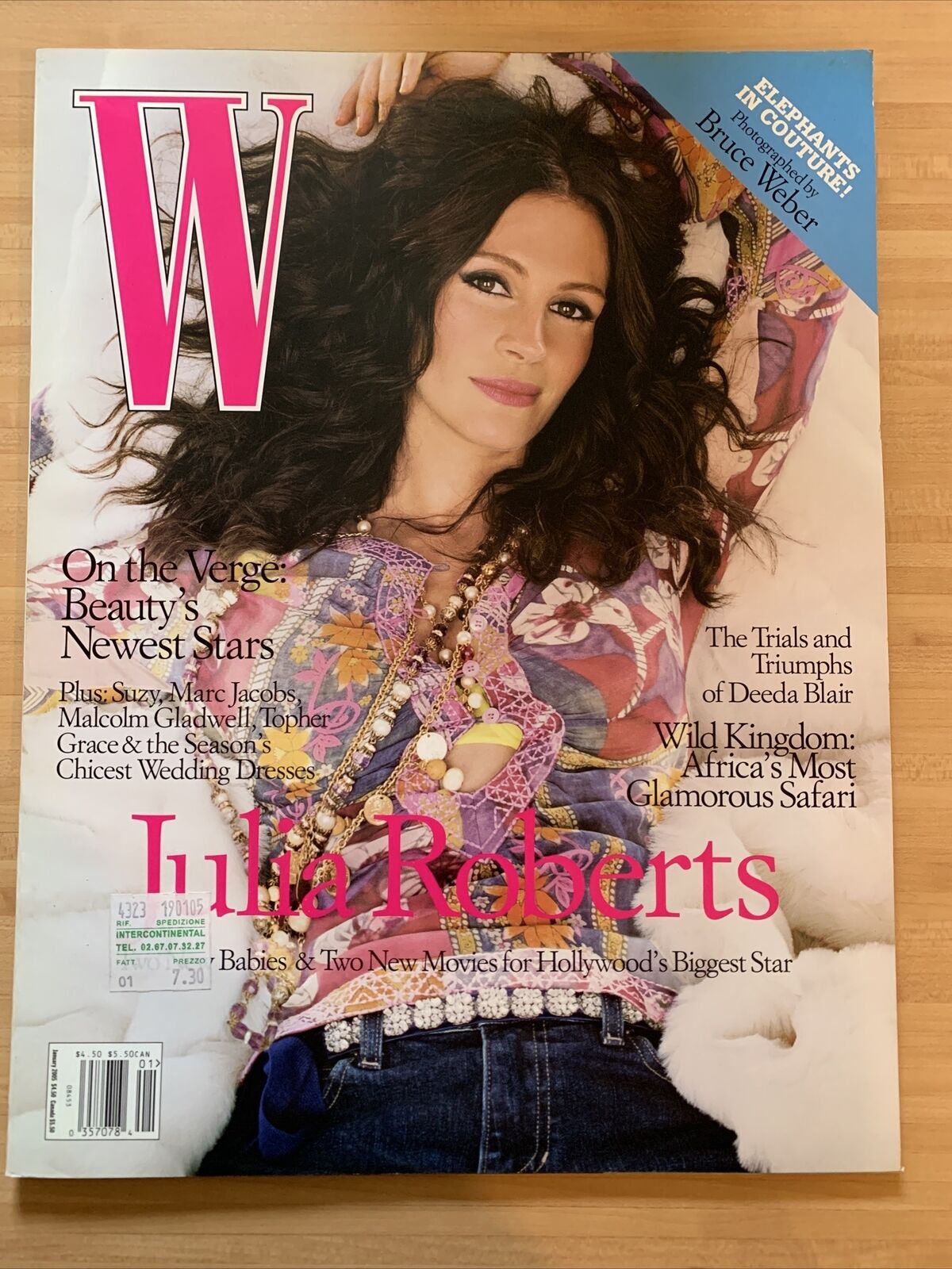 W MAGAZINE - JULIA ROBERTS. january 2005