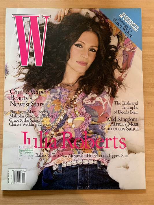 W MAGAZINE - JULIA ROBERTS. january 2005