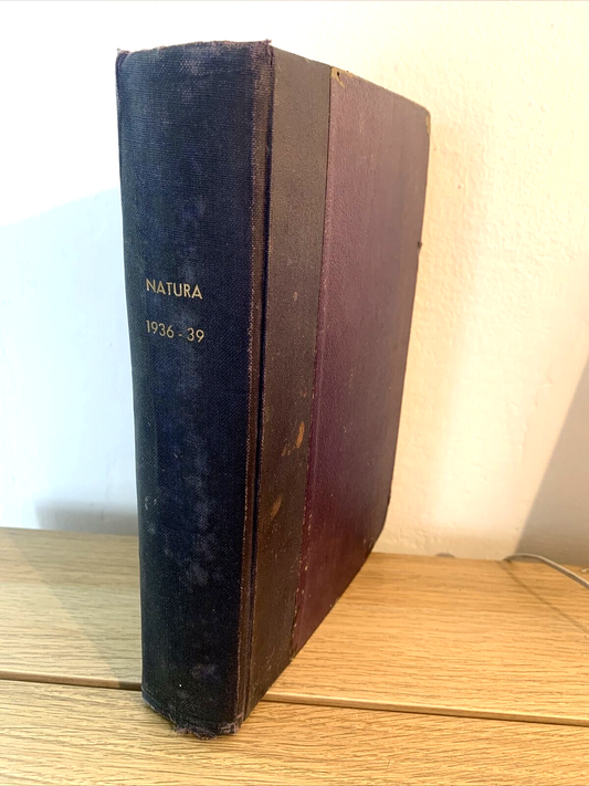 NATURA RIVISTA DI SCIENZE NATURALI. 4 ANNATE RILEGATE A LIBRO. 1936 1937 1938 39