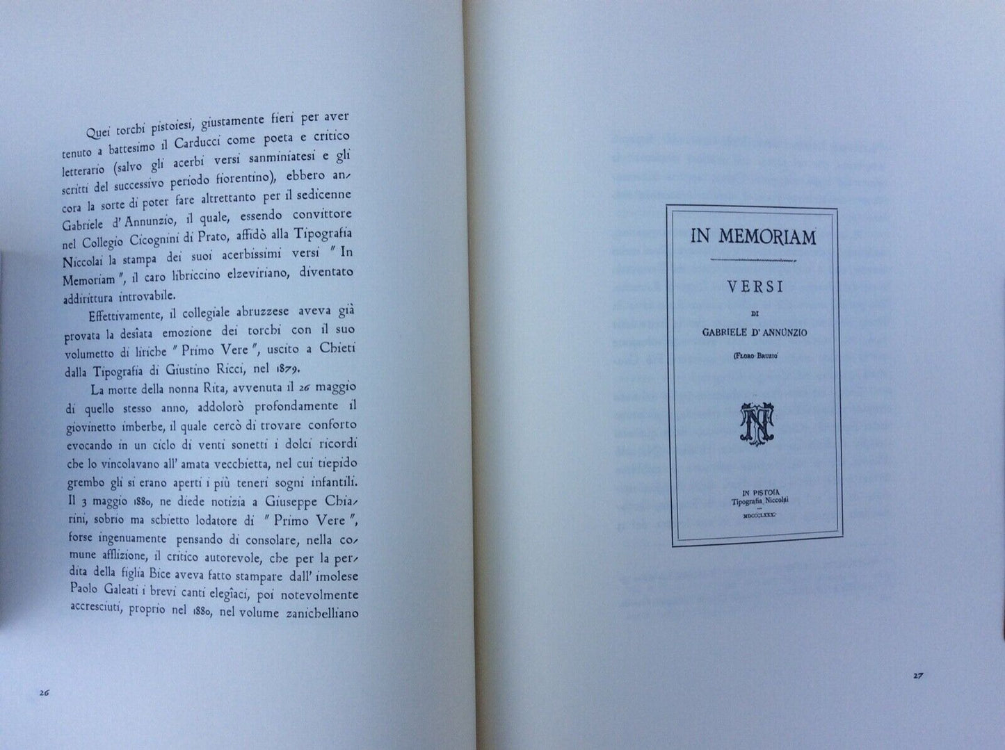 CENTO ANNI DI VITA DI UNA TIPOGRAFIA PISTOIESE,BRUNO BRUNI,NICCOLAI 1968