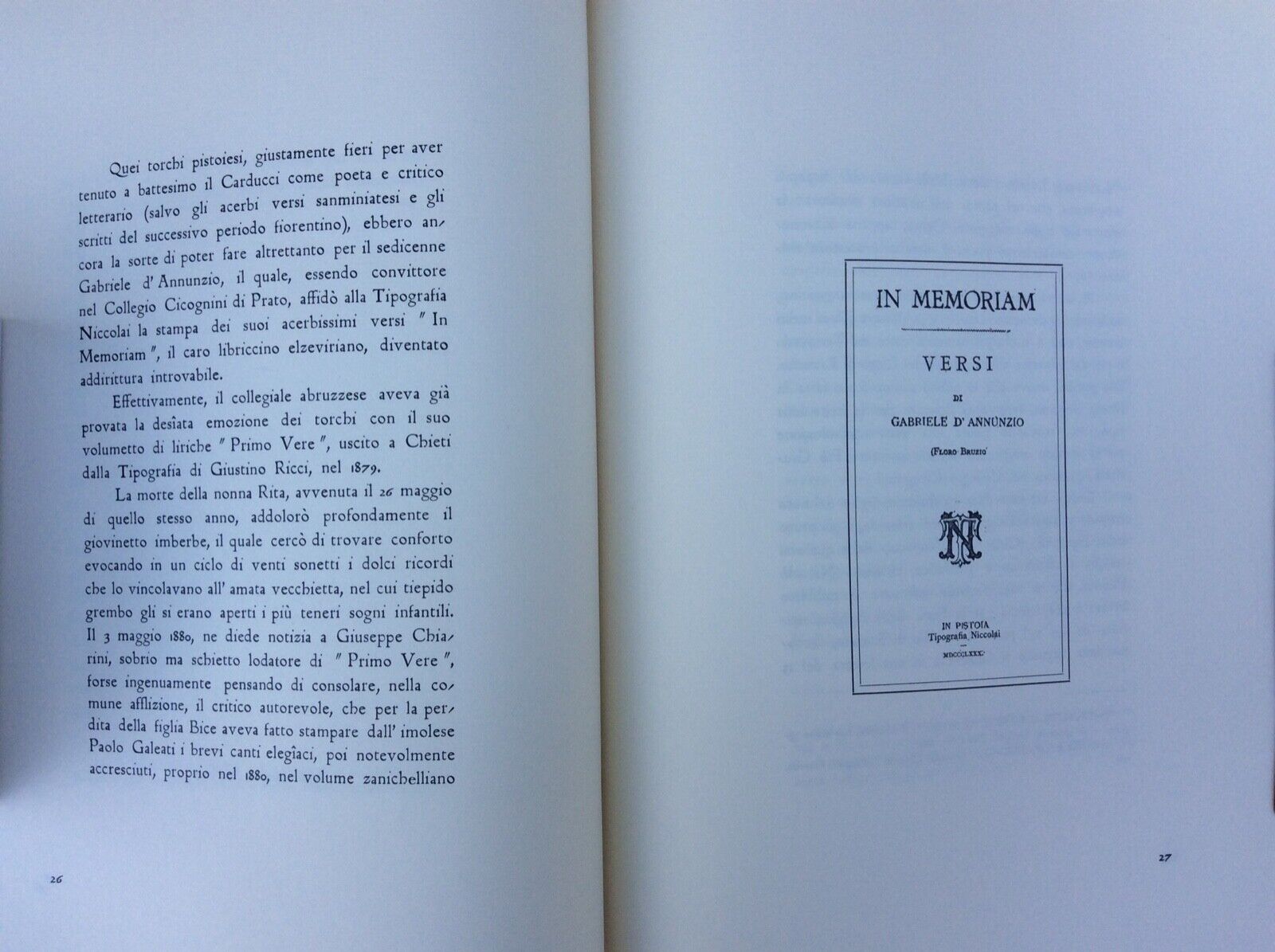 CENTO ANNI DI VITA DI UNA TIPOGRAFIA PISTOIESE,BRUNO BRUNI,NICCOLAI 1968