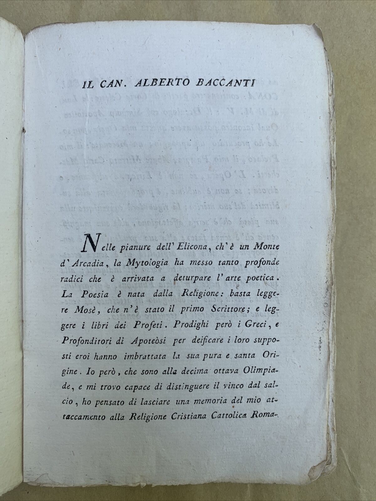 ULTIME POESIE DEL CANONICO K. ALBERTO BACCANTI - Casalmaggiore 1804, Bizzarri ed