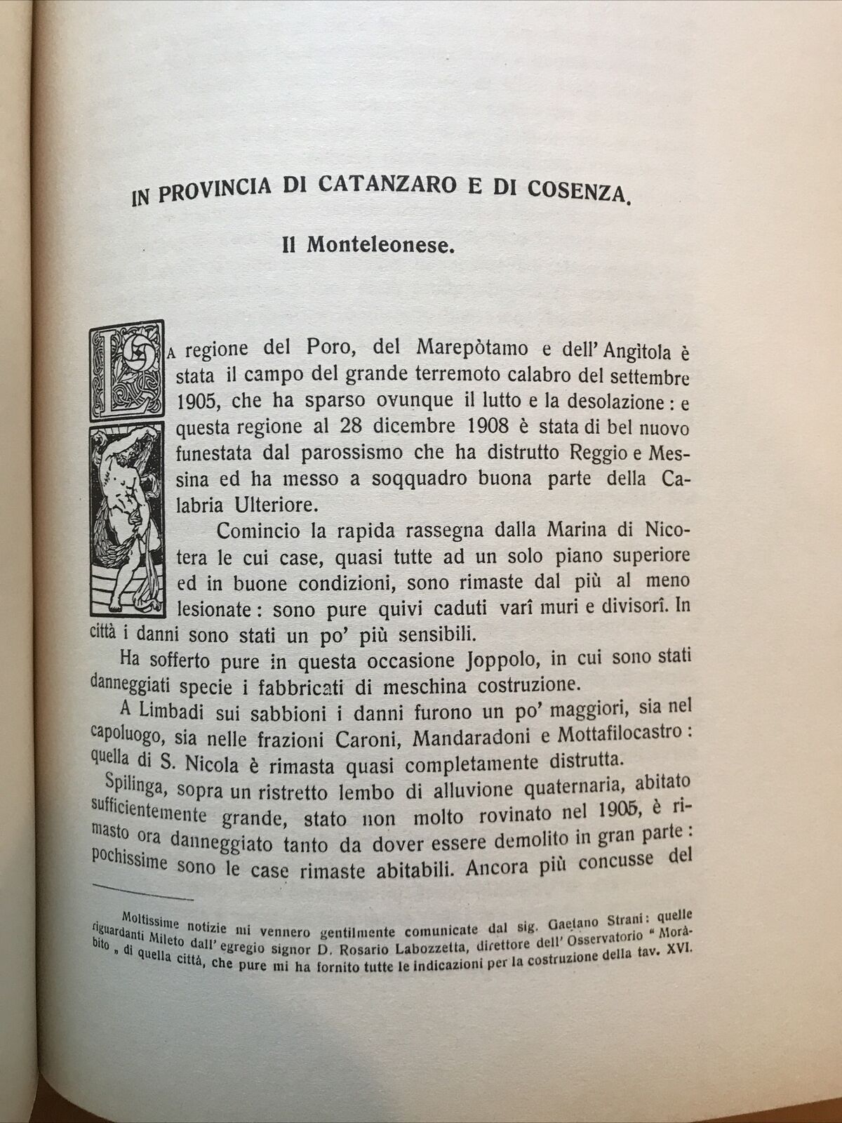 LA CATASTROFE SISMICA CALABRO MESSINESE, Mario Baratta - Arnaldo Forni + tavole#
