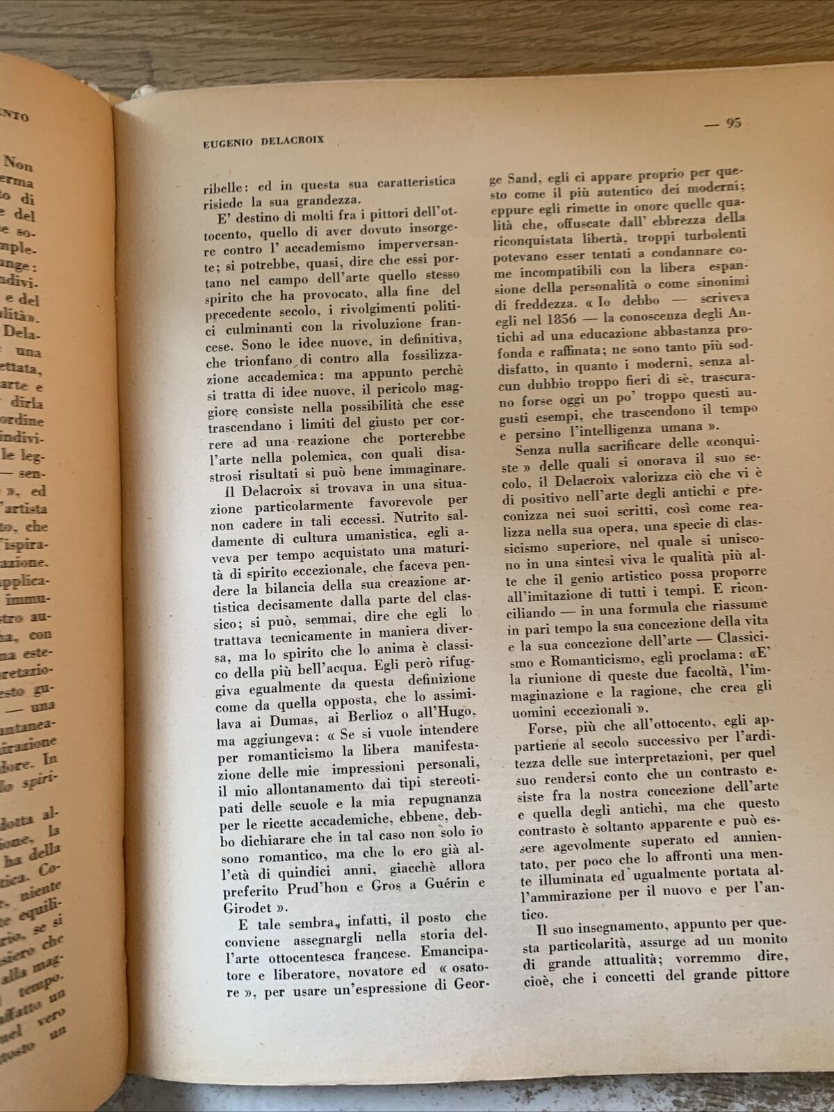 Pittori dell'ottocento. I. Vitaliano. Previati, Morelli, Delacroix, Henner, Gros
