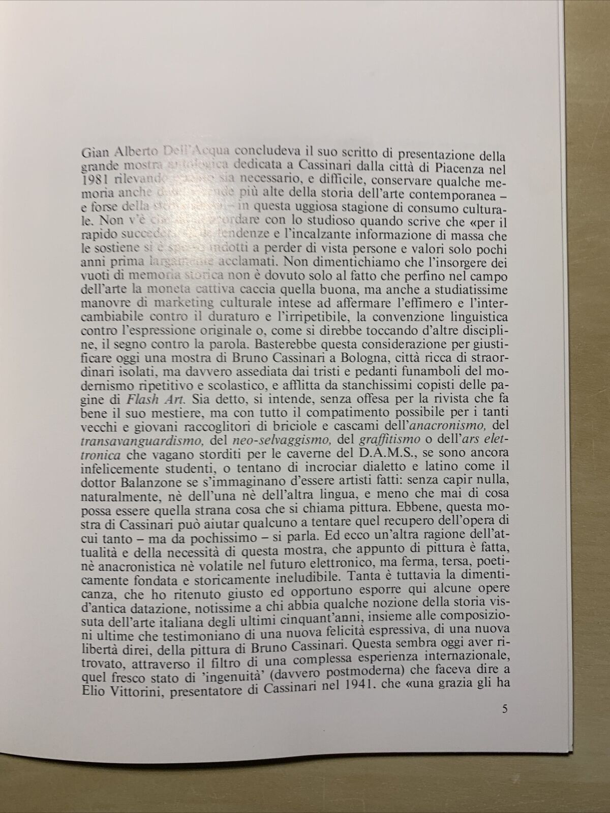 CASSINARI BRUNO -  Franco Solmi, Galleria d'arte maggiore Bologna 1984 #