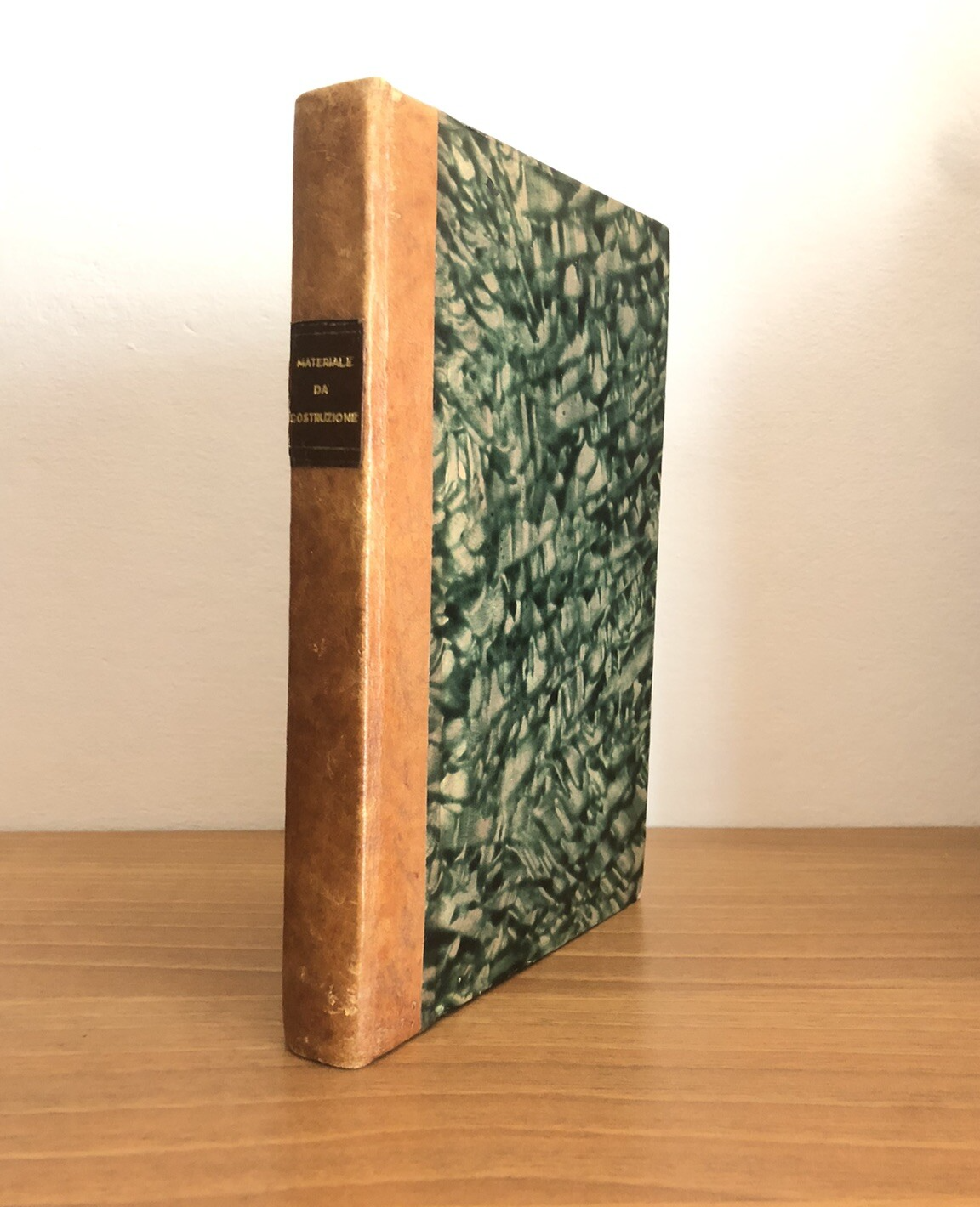 Materiali da costruzione Curioni Giovanni 1864 Prima edizione, legatura in pelle