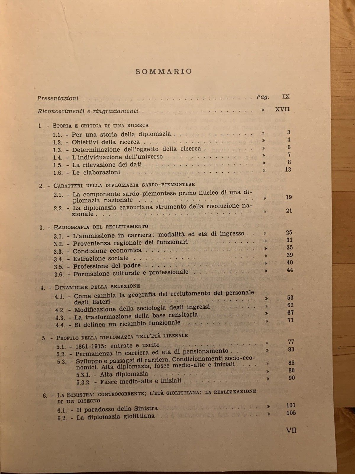 La formazione della diplomazia nazionale 1861-1915 Indagine statistica 1986