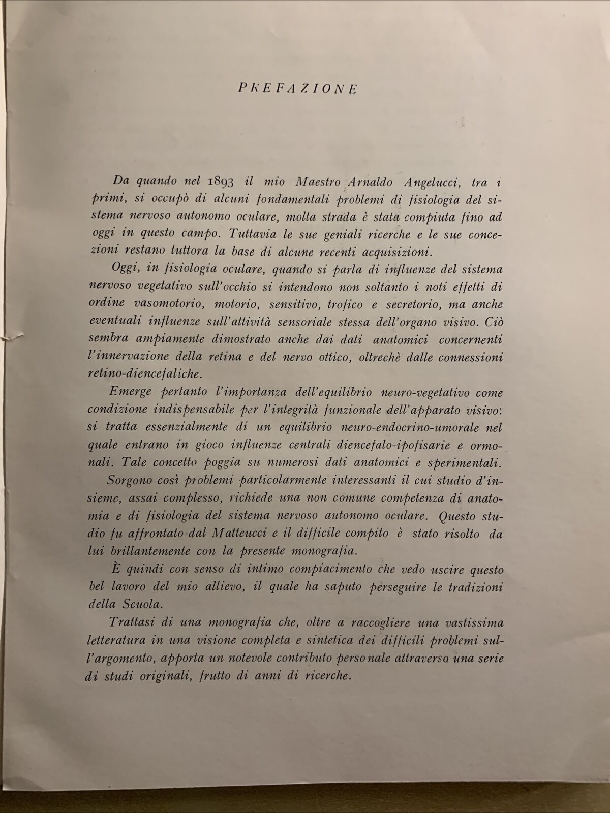 IL SISTEMA NERVOSO AUTONOMO NELLA FISIOPATOLOGIA OCULARE - MATTEUCCI. Rosenberg#