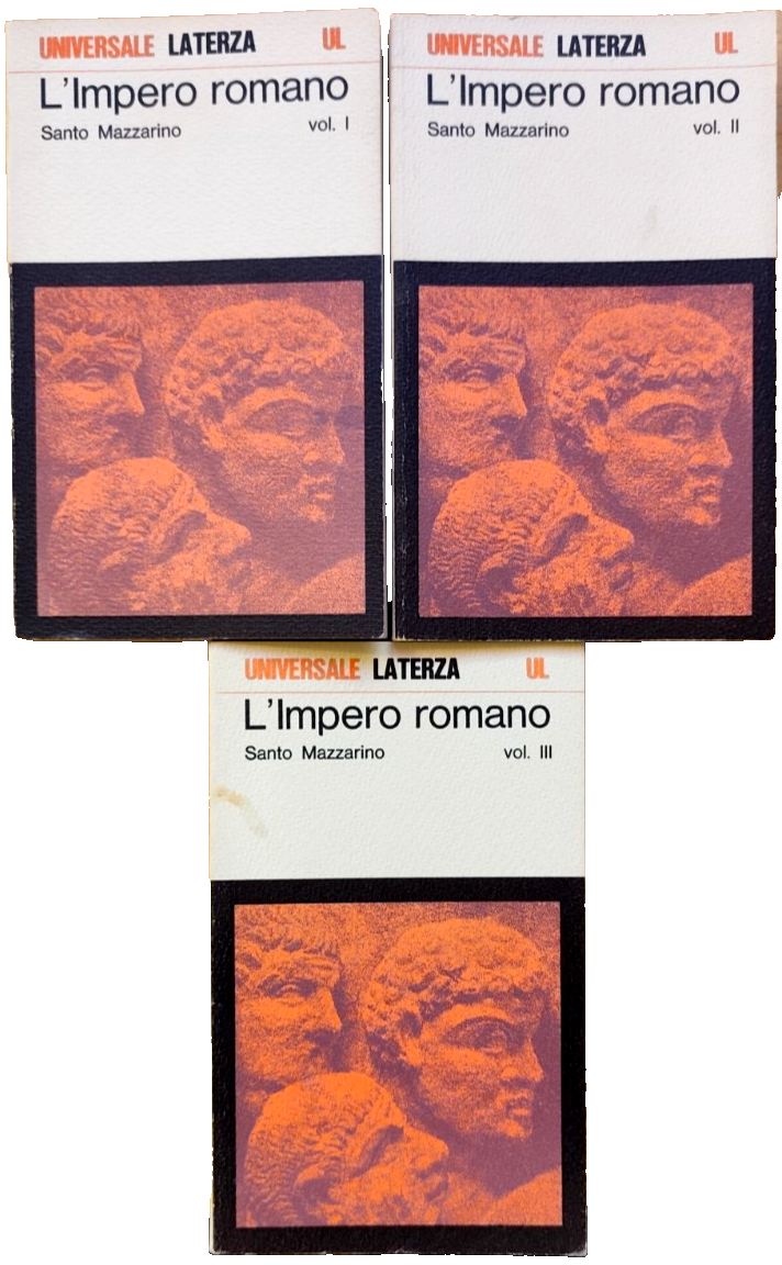 L'Impero Romano Laterza vol. 1 - 2 - 3 Santo Mazzarino 1979