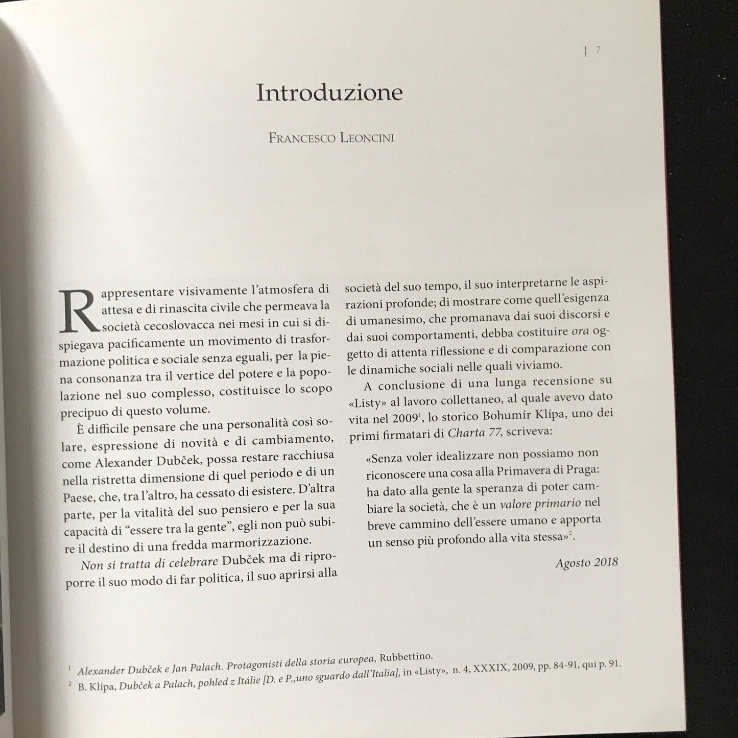 DUBČEK Francesco Leoncini, Gangemi  Immagini della Primavera Cecoslovacca