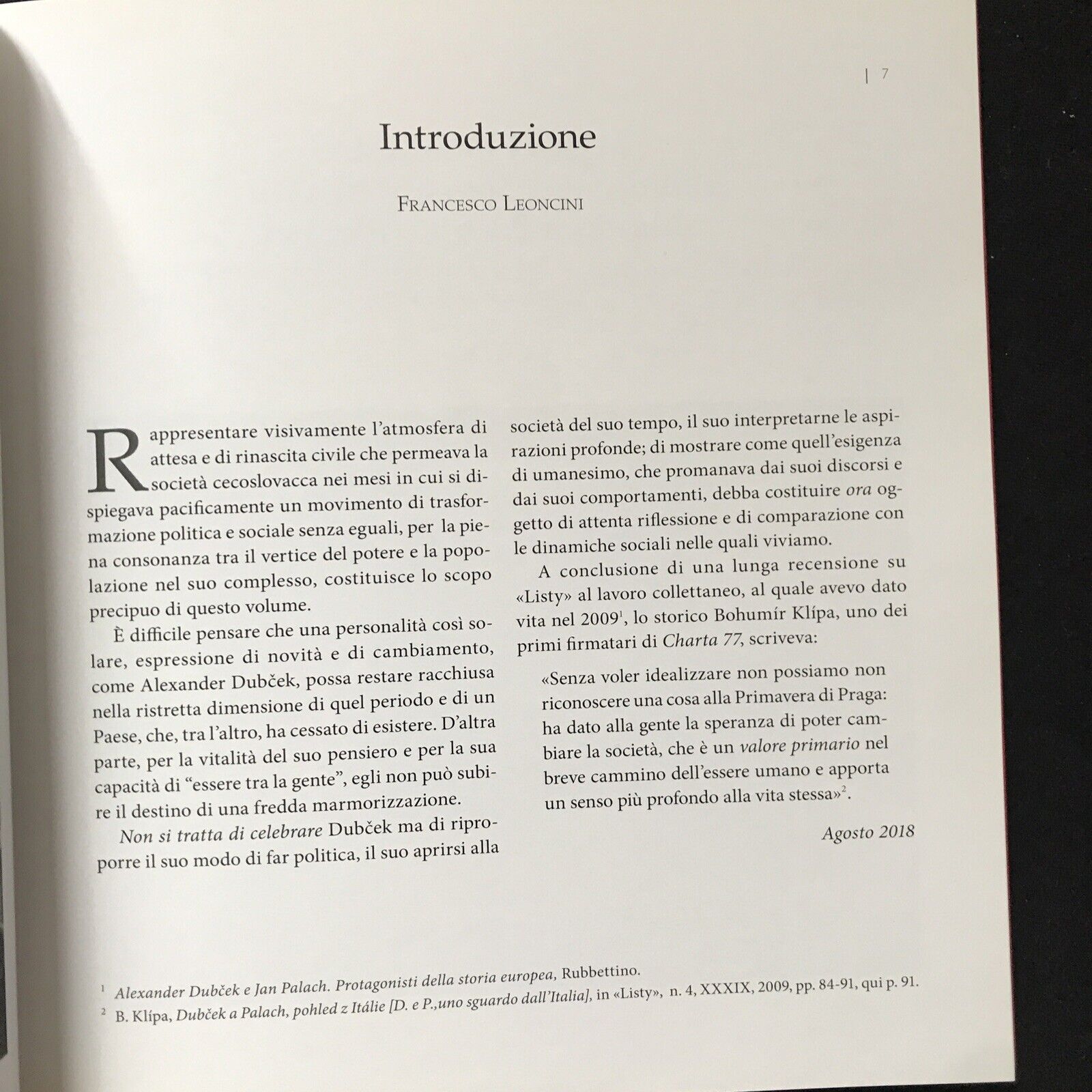 DUBČEK Francesco Leoncini, Gangemi  Immagini della Primavera Cecoslovacca