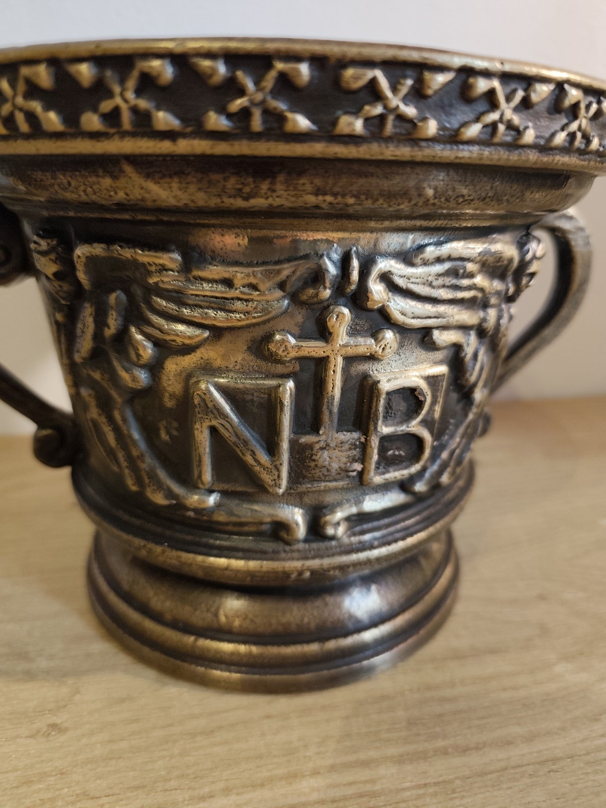 Mortaio in bronzo – Fusione su modello seicentesco, oggetto d'arredo fattura'900