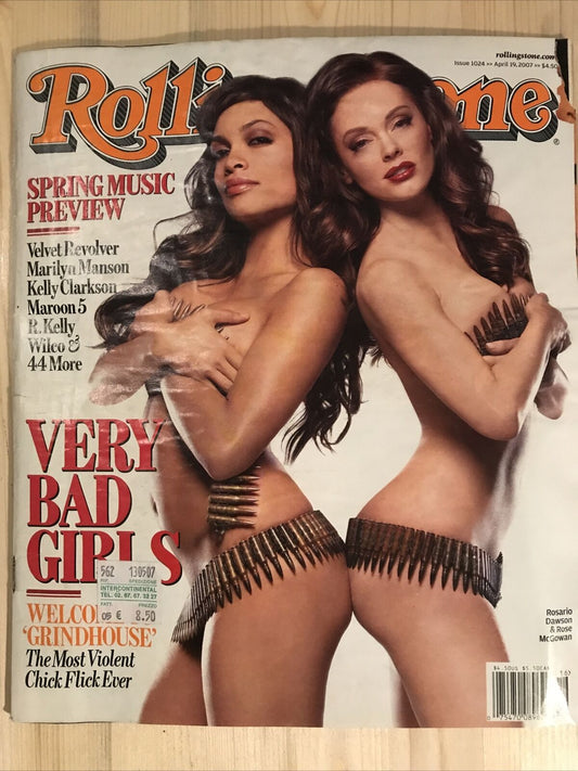 Rolling Stone Magazine Issue 1024 April 2007 Rosario Dawson Rose McGowan #