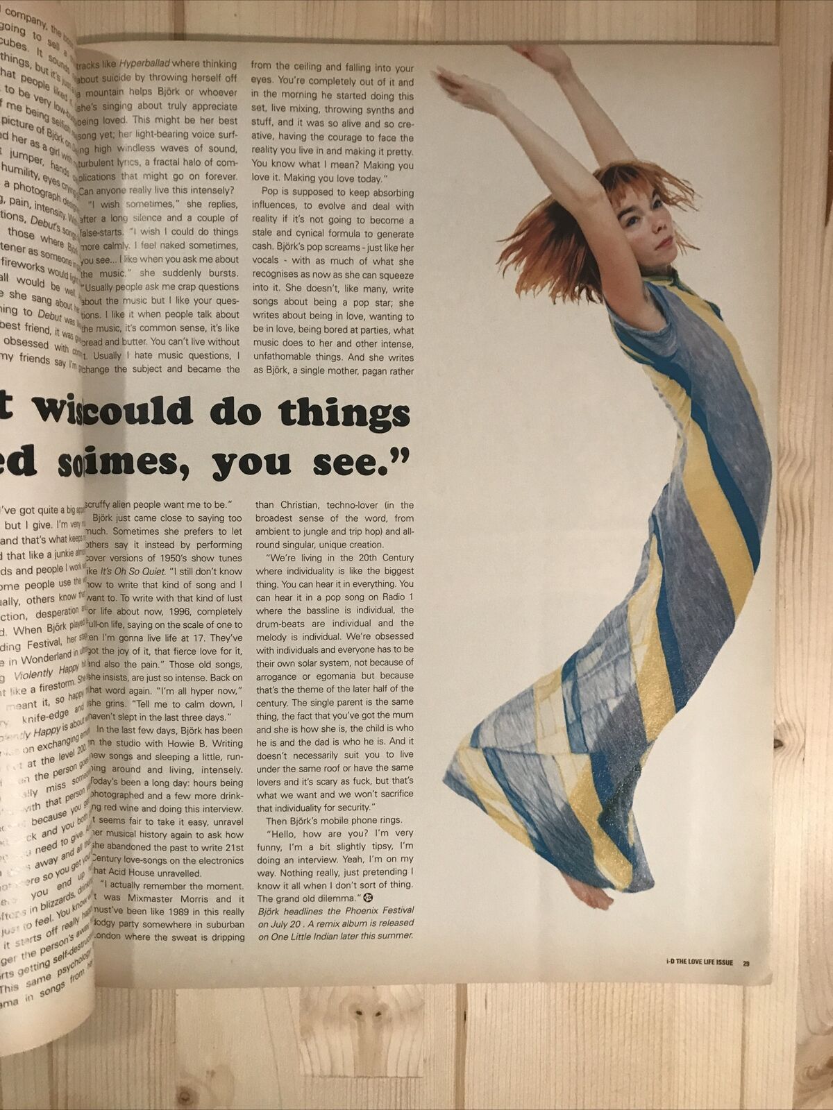 Goldie CRAIG McDEAN Helmut Lang STEVEN KLEIN Snowboarding i-D magazine 1996 July