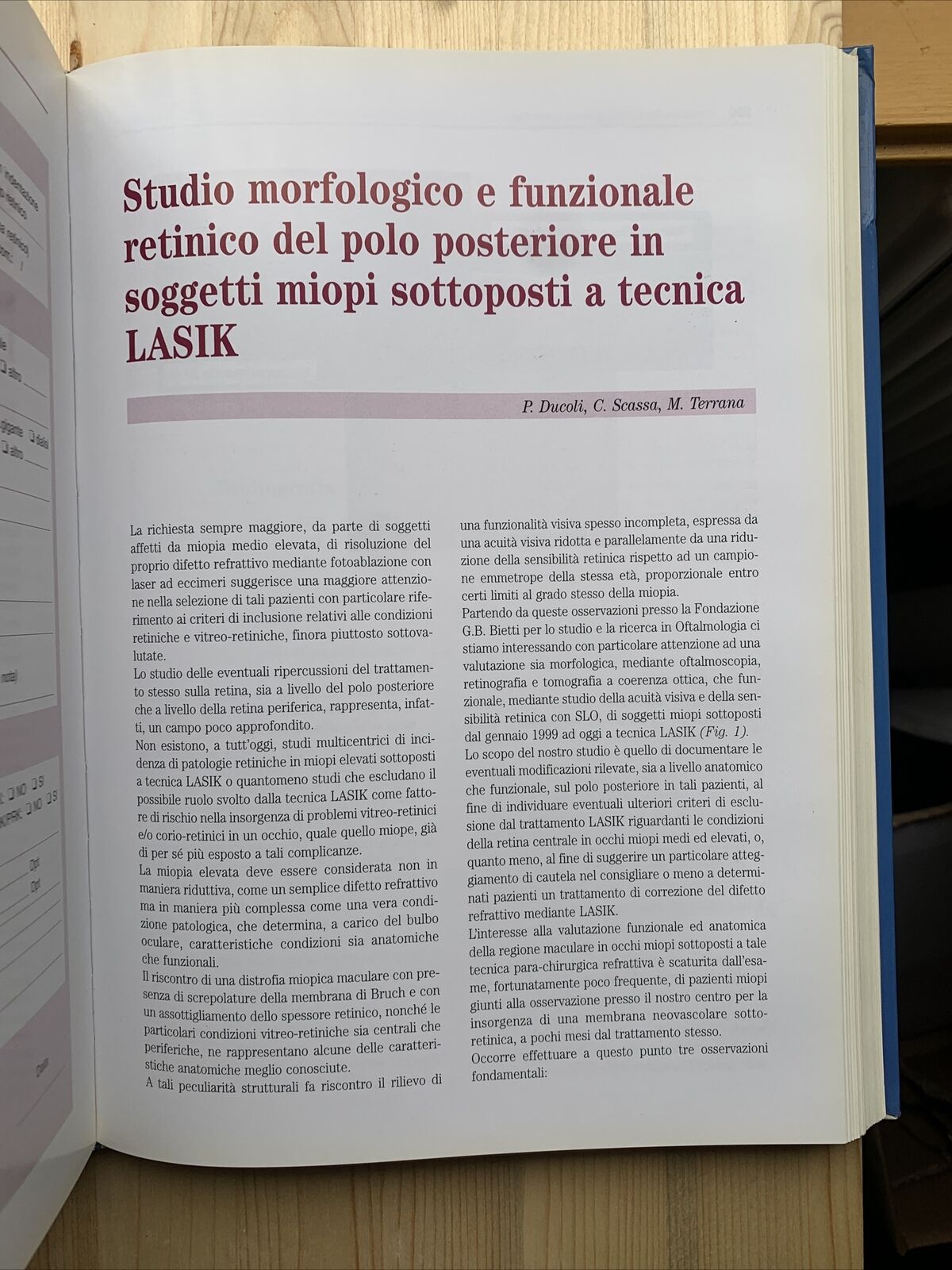 Chirurgia Refrattiva, Principi e Tecniche. Fabiano AICCER, OFTALMOLOGIA - 2000 #