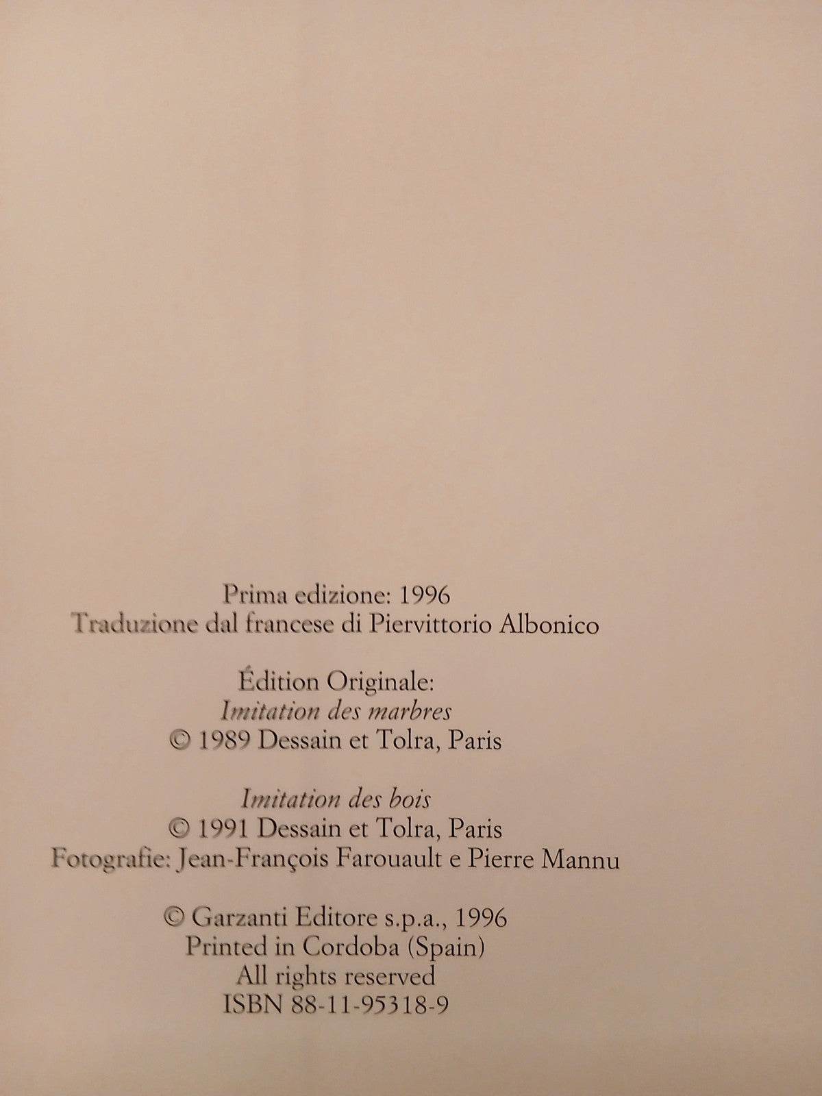 Imitazione dei marmi e dei legni - Yannick Guégan - Avallardi 1996