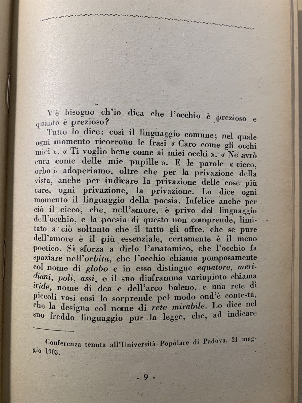 CONFERENZE - Giuseppe Ovio. Roma 1947 #