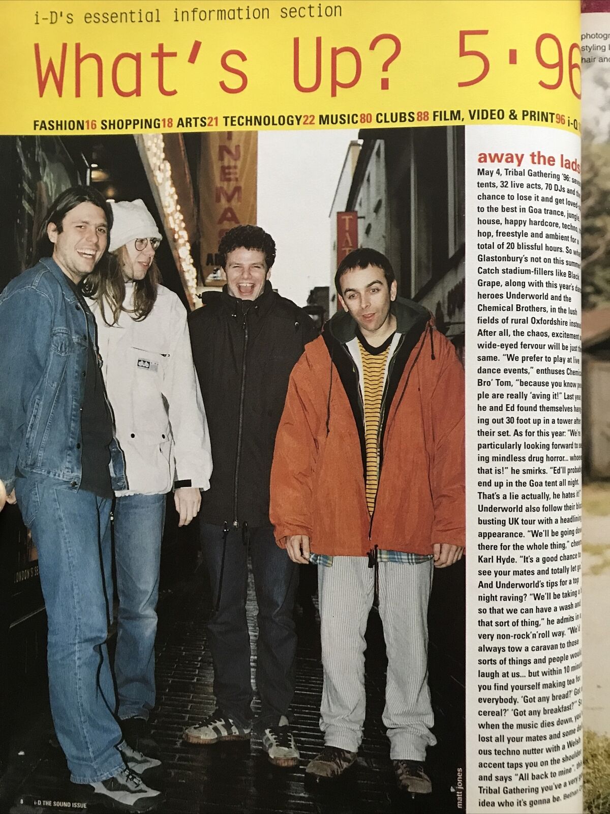 i-D Magazine The sound issue no. 152. GUINEVERE. May 1996