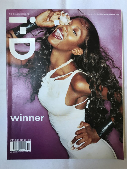 i-D Magazine THE IDEAS ISSUE NO. 192  nov 1999 NAOMI CAMPBELL David LaChapelle