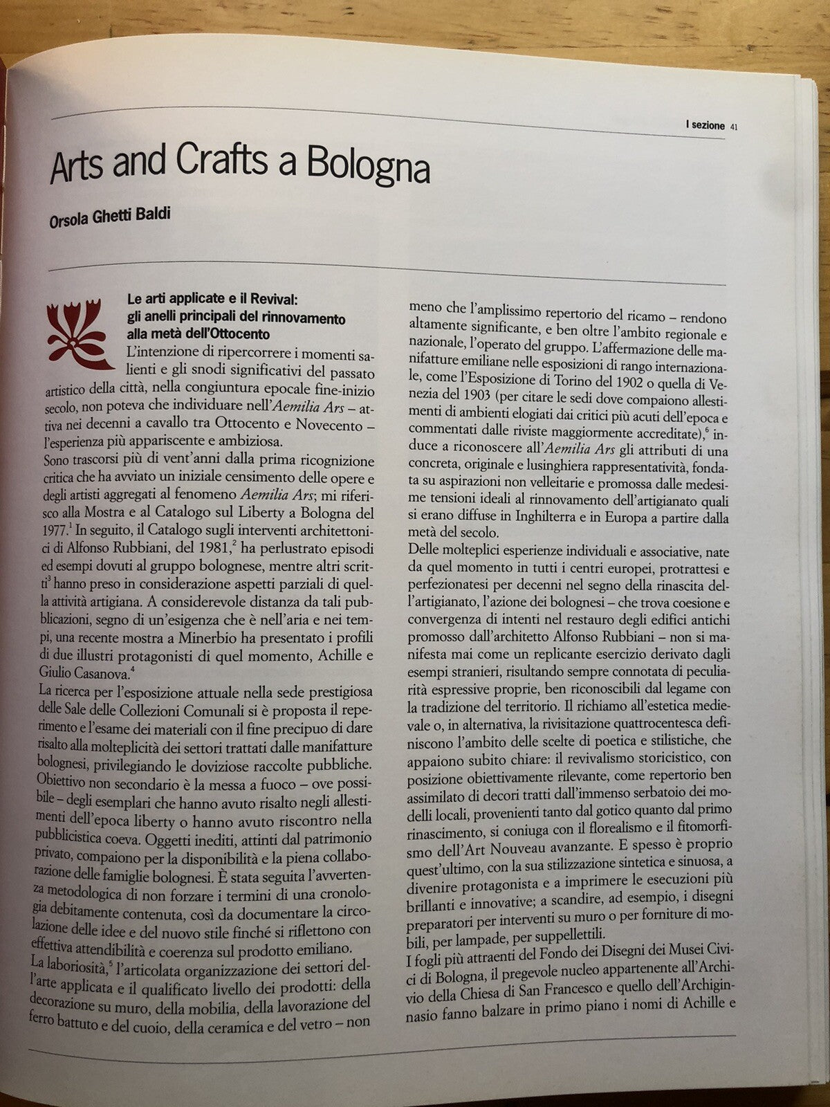 Aemilia Ars arts and crafts a Bologna 1898-1903 Artigianato arte Bologna A+G ed.