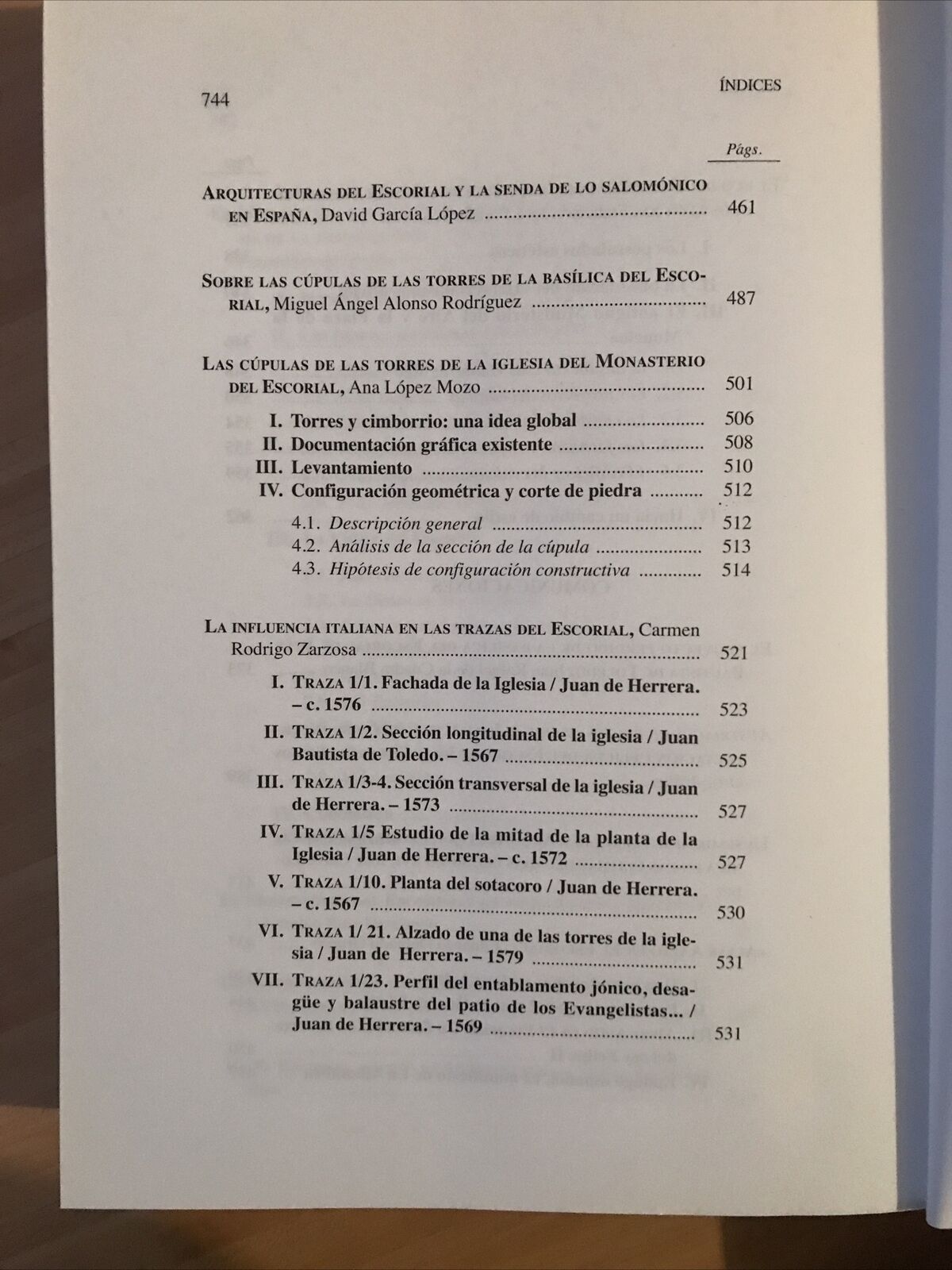 El Monasterio del Escorial y la arquitectura : actas del Simposium