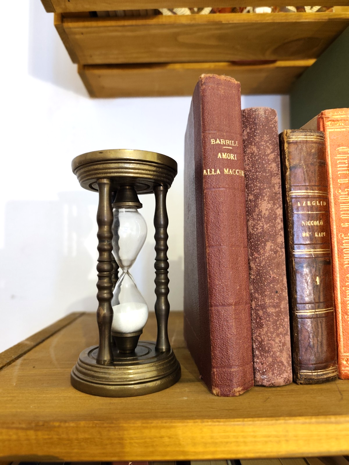 Clessidra antica in Ottone - vintage oggetto da arredamento collezione antico