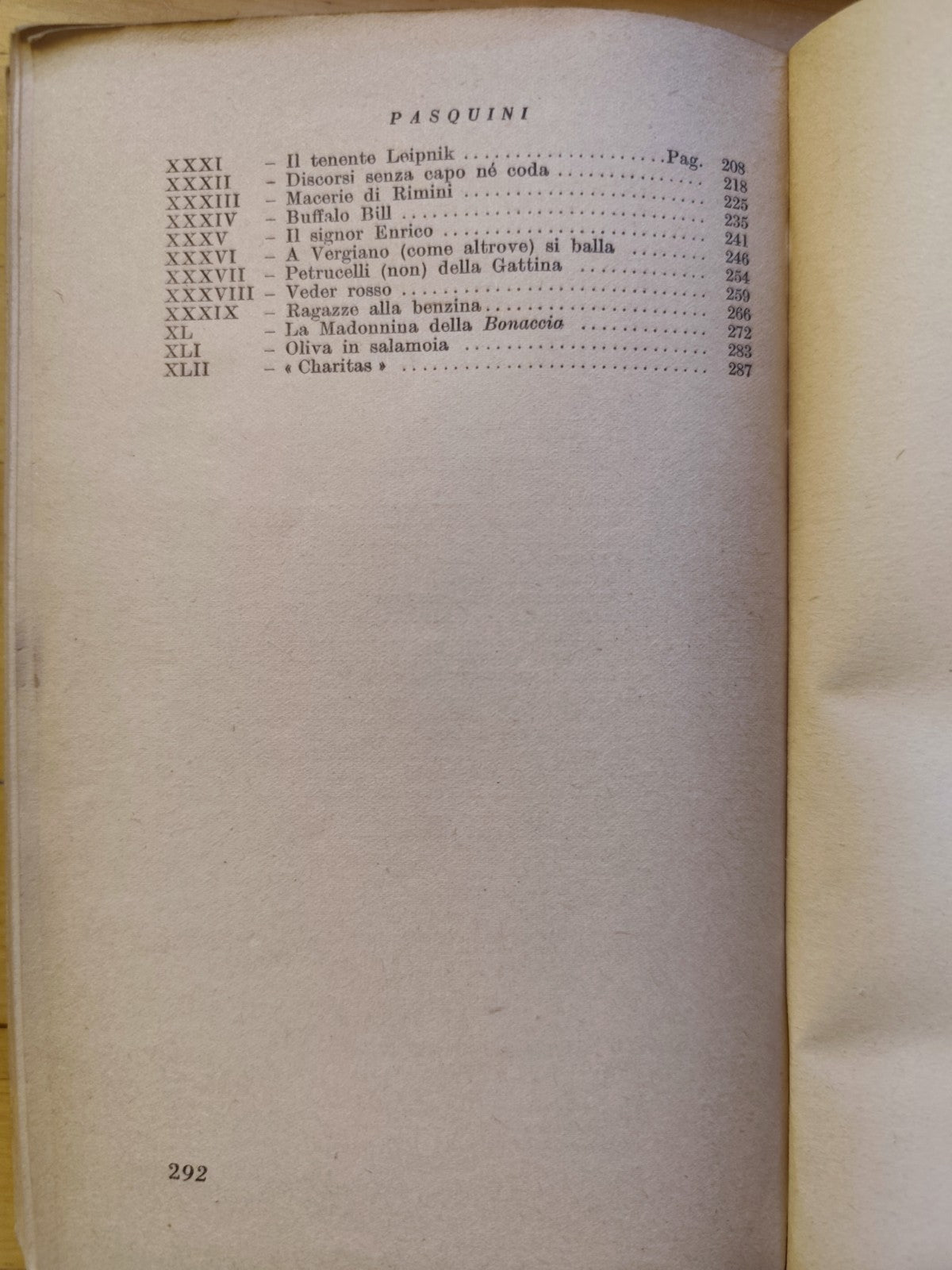 Il podere sulla linea gotica, Luigi Pasquini. Cappelli 1951