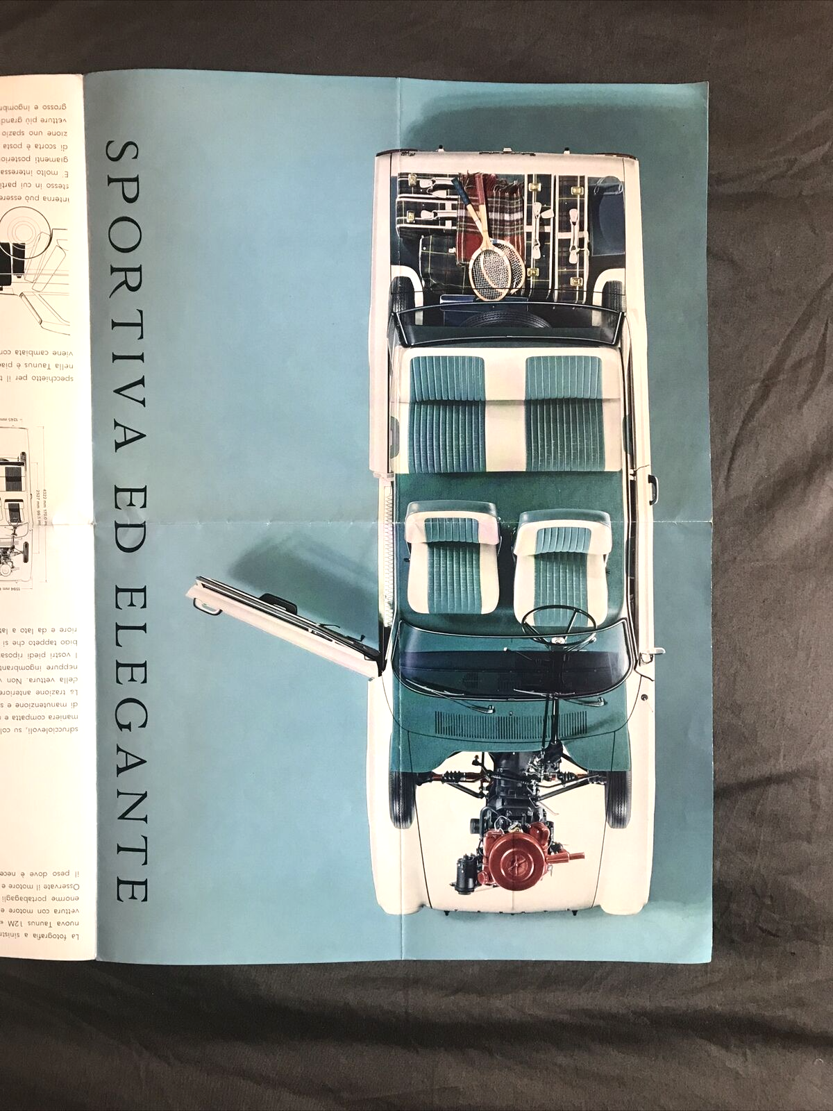 TAUNUS 12M TS - PUBBLICITÀ VINTAGE  - opuscolo pubblicitario