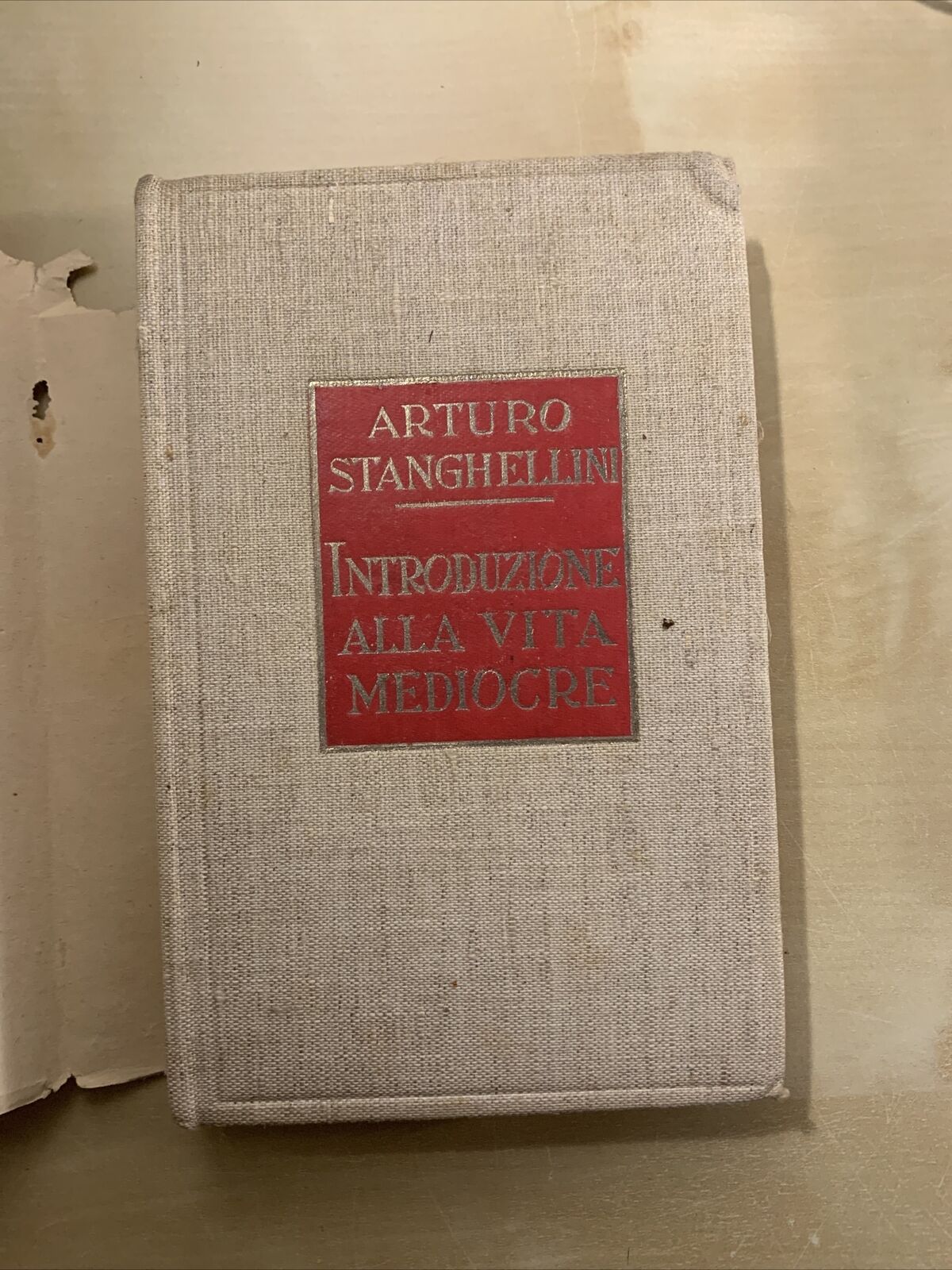 INTRODUZIONE ALLA VITA MEDIOCRE - Stanghellini, F.lli Treves editori 1935 #