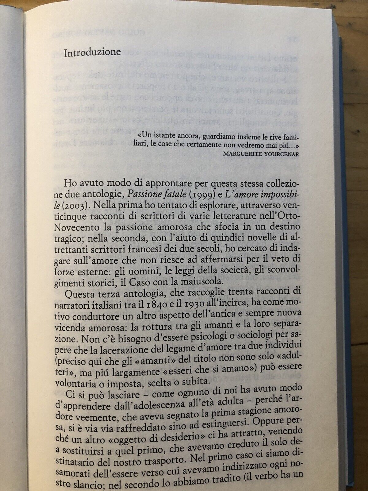 La separazione degli amanti, Einaudi. Trenta racconti dell'otto e Novecento 2005
