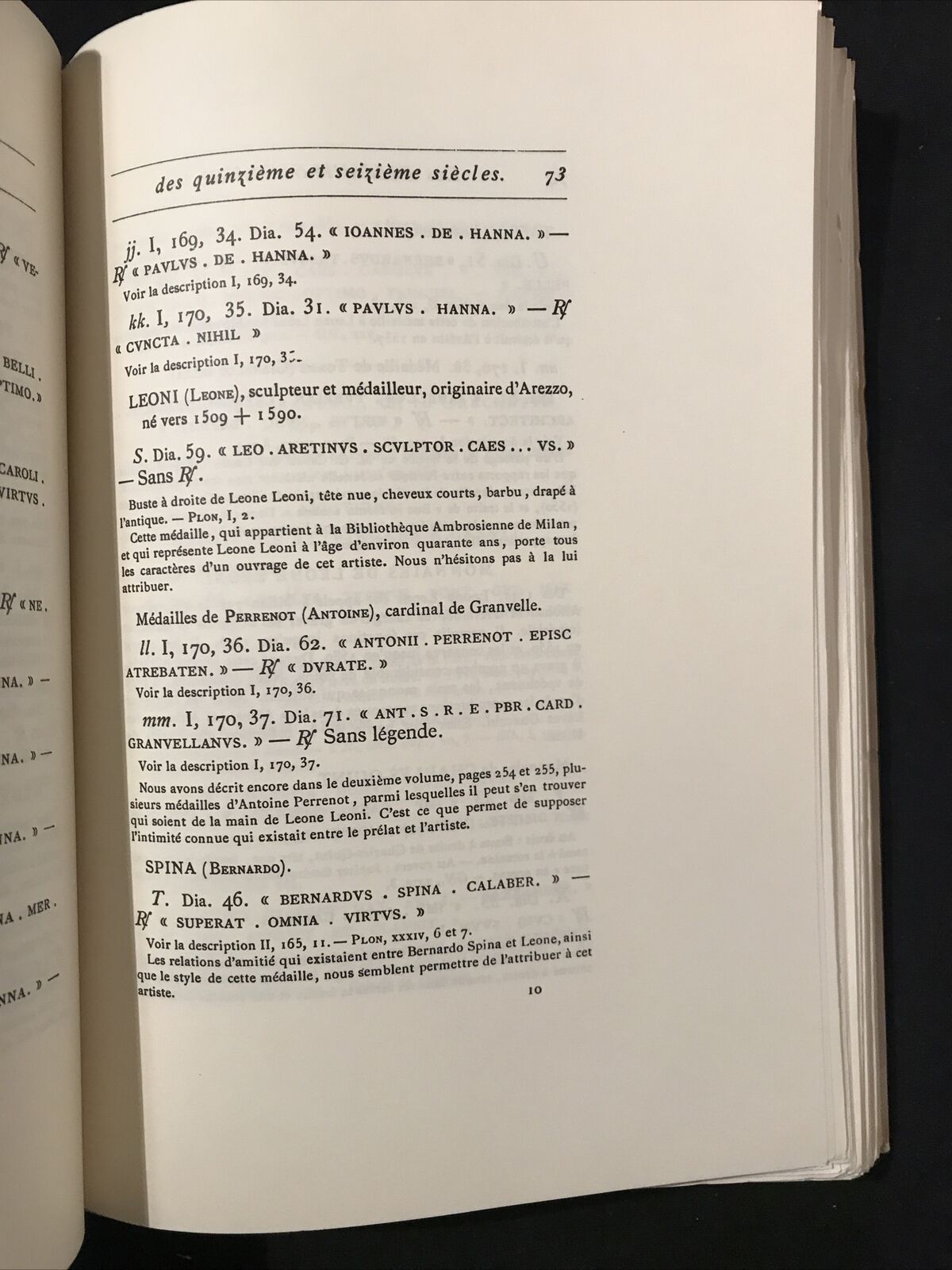 Les médailleurs italiens des XV et XVI siècles, FORNI RIST.ANASTATICA,TOME 3 #