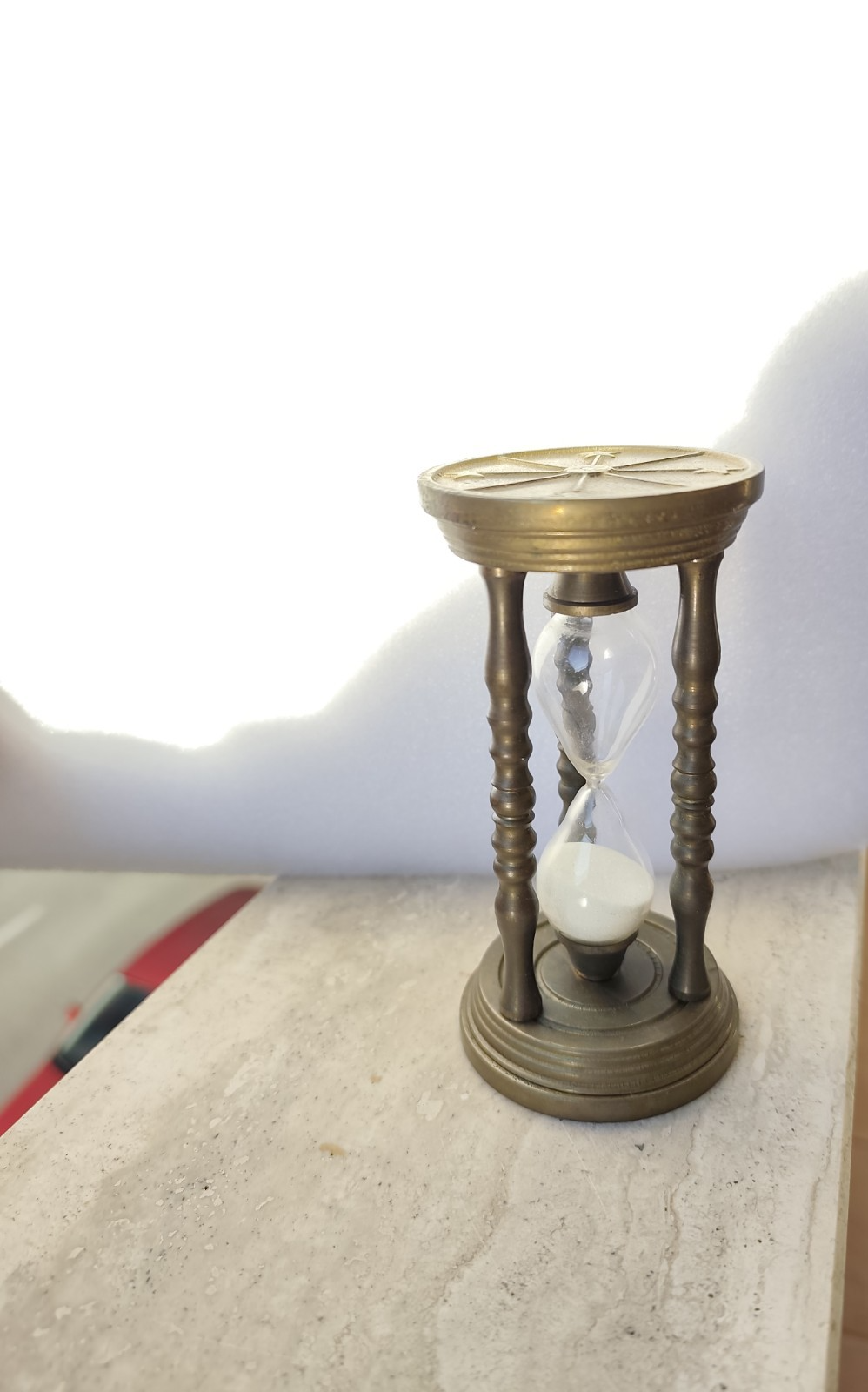 Clessidra antica in Ottone - vintage oggetto da arredamento collezione antico