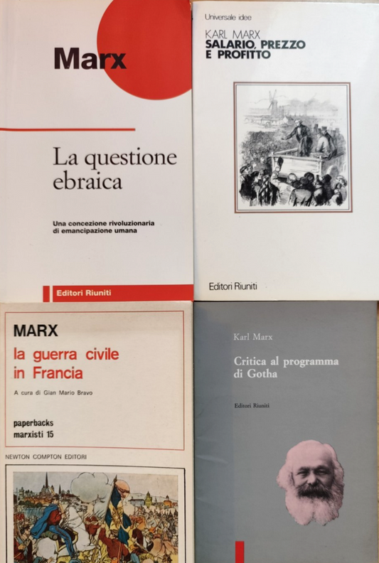 Karl Marx, La questione ebraica Salario prezzo e profitto Critica al programma d