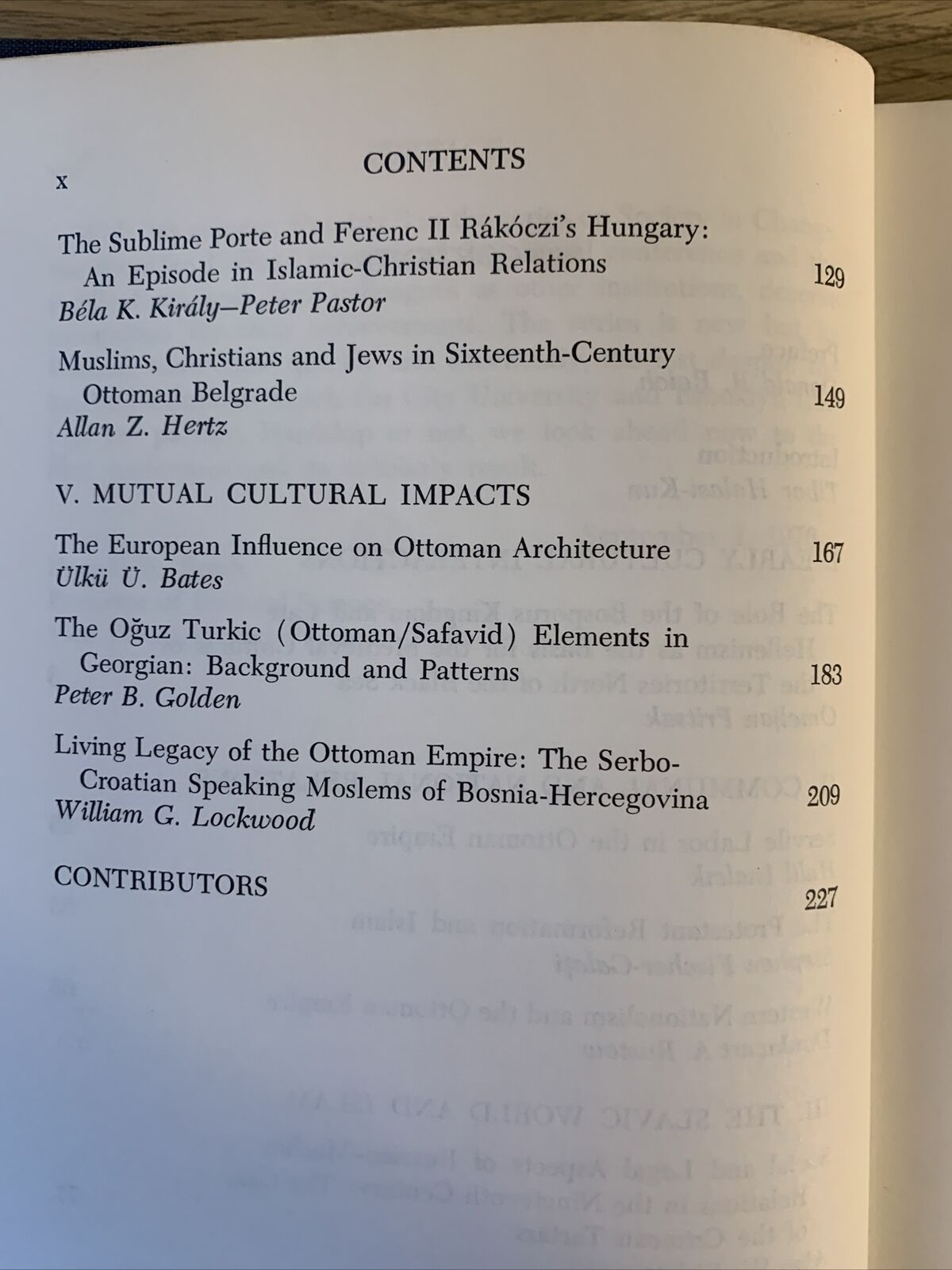THE MUTUAL EFFECTS OF THE ISLAMIC AND JUDEO-CHRISTIAN WORLDS: THE EAST EUROPEAN