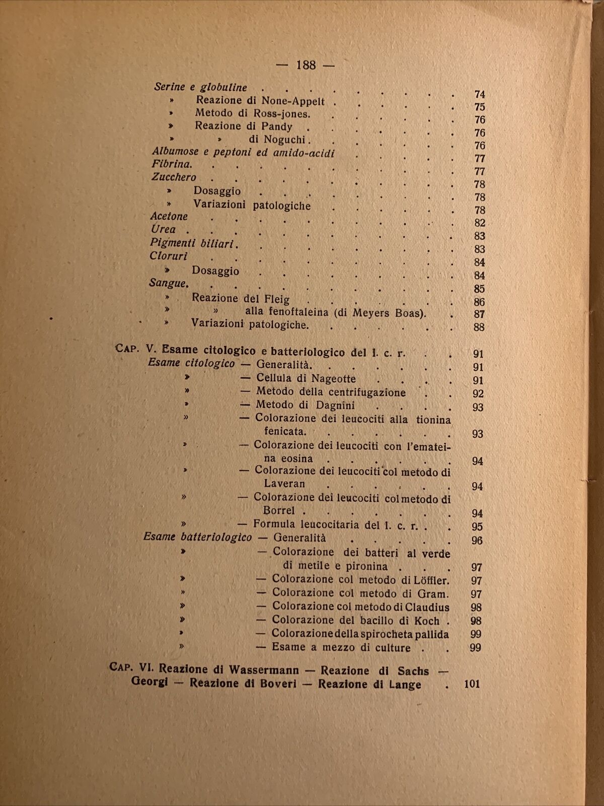 La rachicentesi ed il liquido cefalo-rachidiano F. Bonola, Cappelli editore 1922