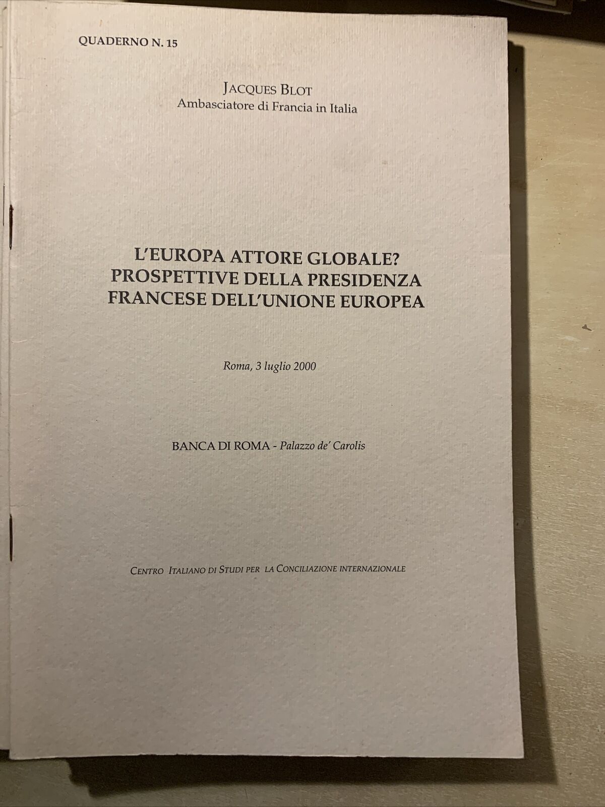 Centro Italiano di studi per la conciliazione Internazionale. 58 volumi