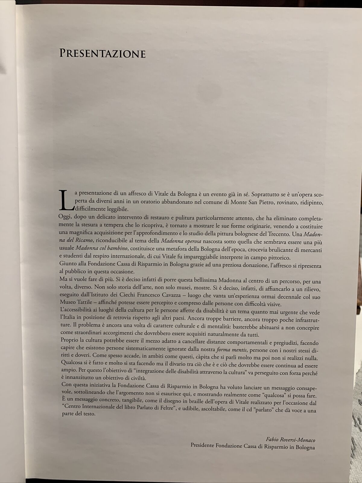 LA MADONNA DEL RICAMO DI VITALE DA BOLOGNA - Franco faranda, Bononia University