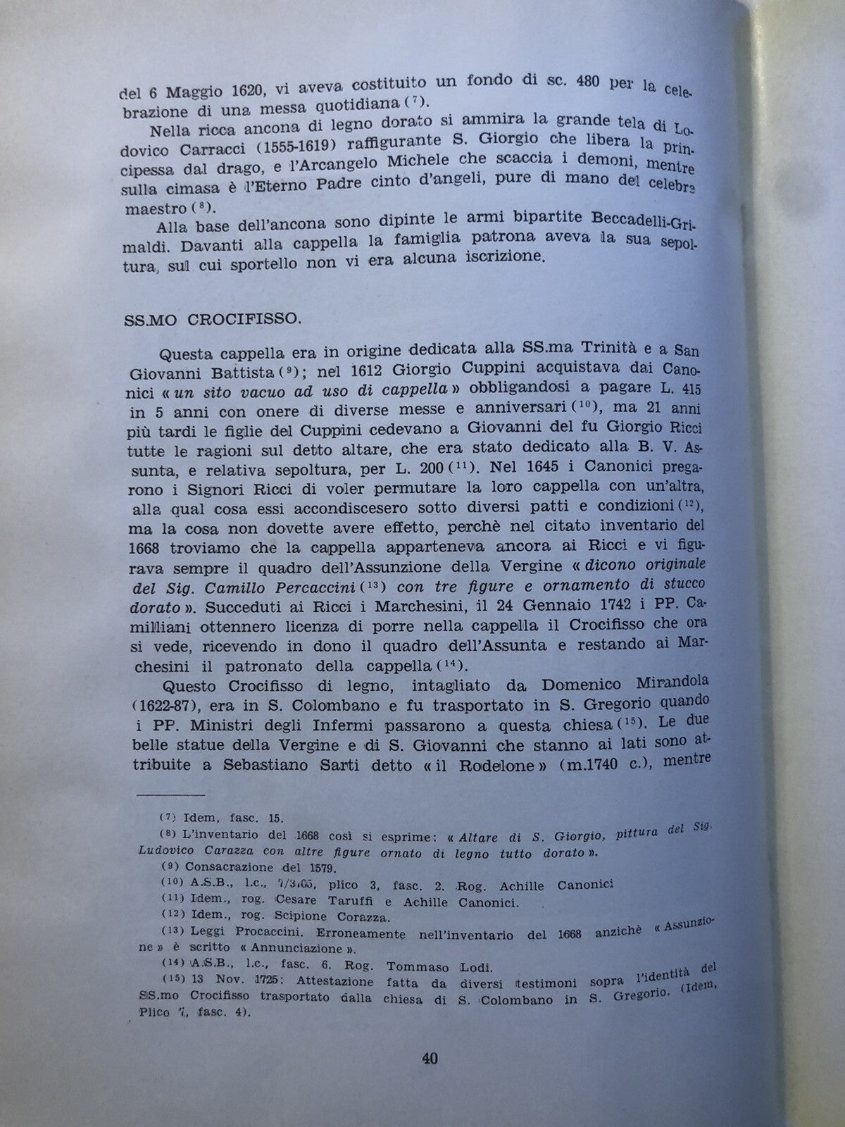 La chiesa parrocchiale dei S.S. Gregorio e Siro in Bologna, Mario Fanti 1958