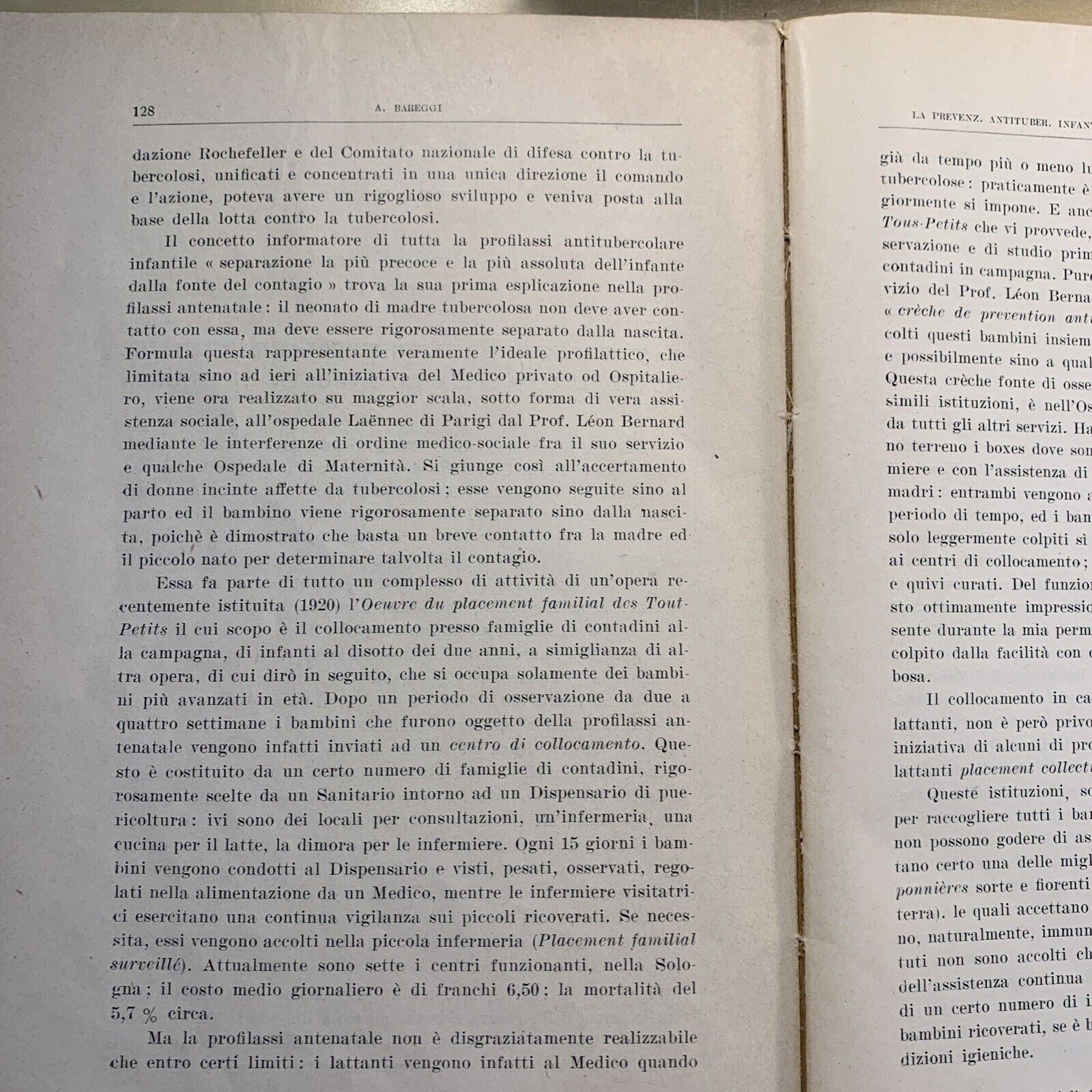 STUDI CLINICI E SOCIALI DI TISIOLOGIA - Giuseppe Ronzoni - Bareggi 1927 #