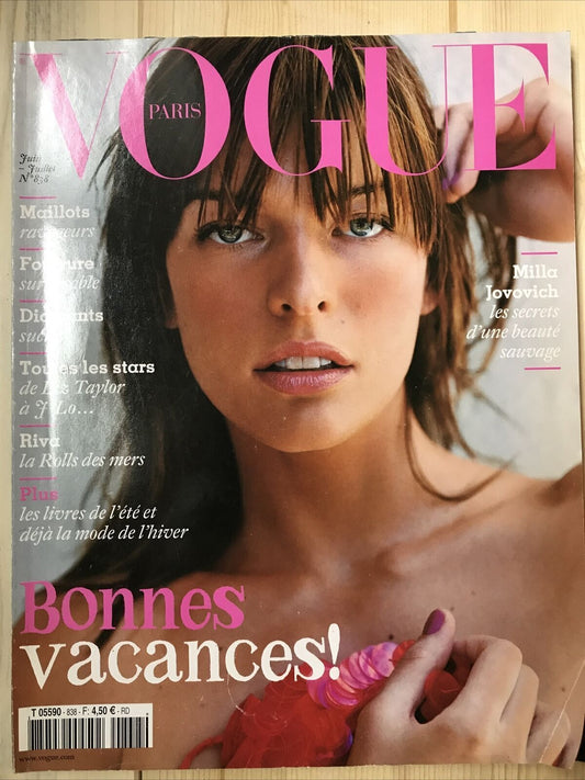 VOGUE PARIS 838 Juin 2003 - Milla JOVOVICH