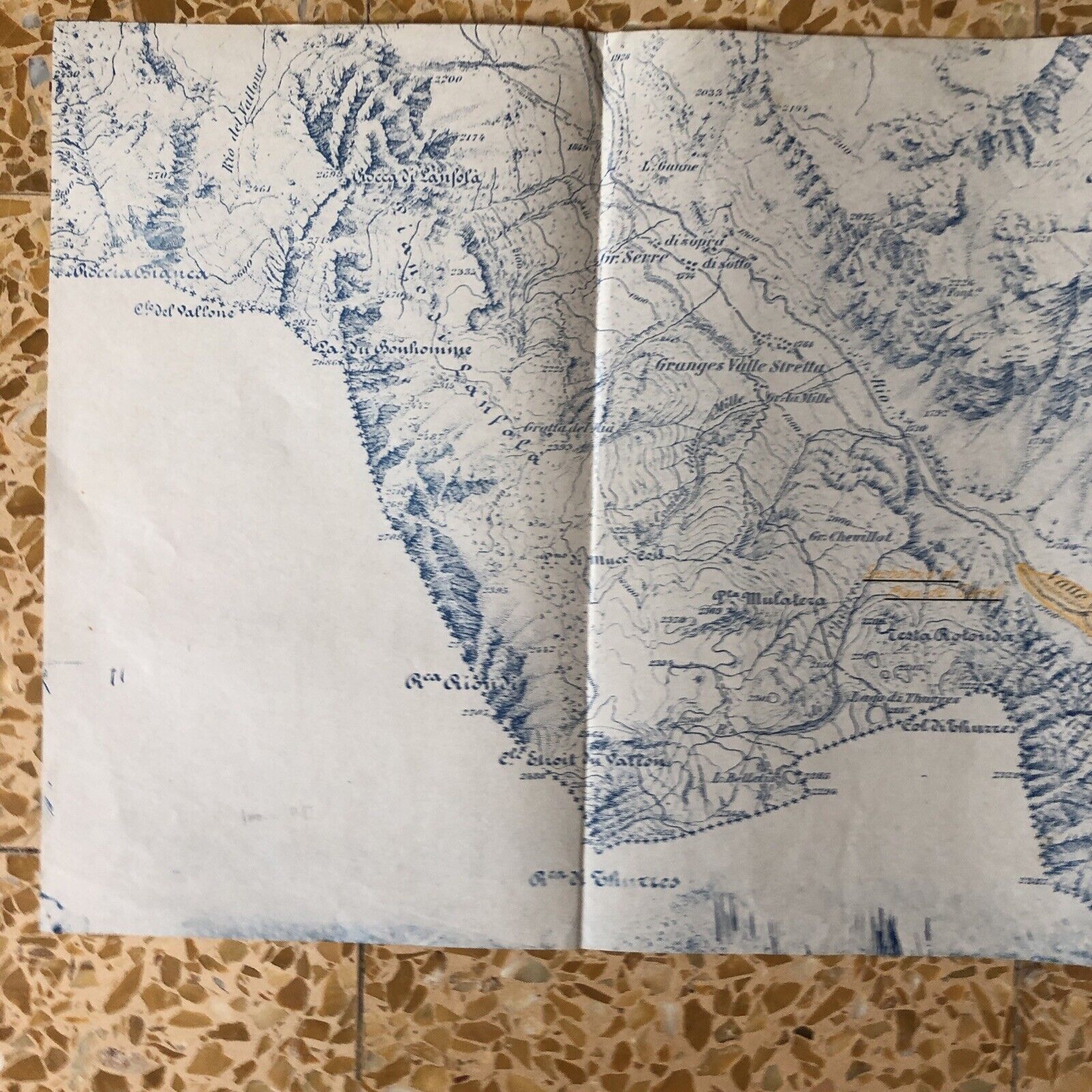 CARTOGRAFIA ANTICA Bardonecchia Melezet Les Arnauds Guglia Rossa Rocca Lanfola