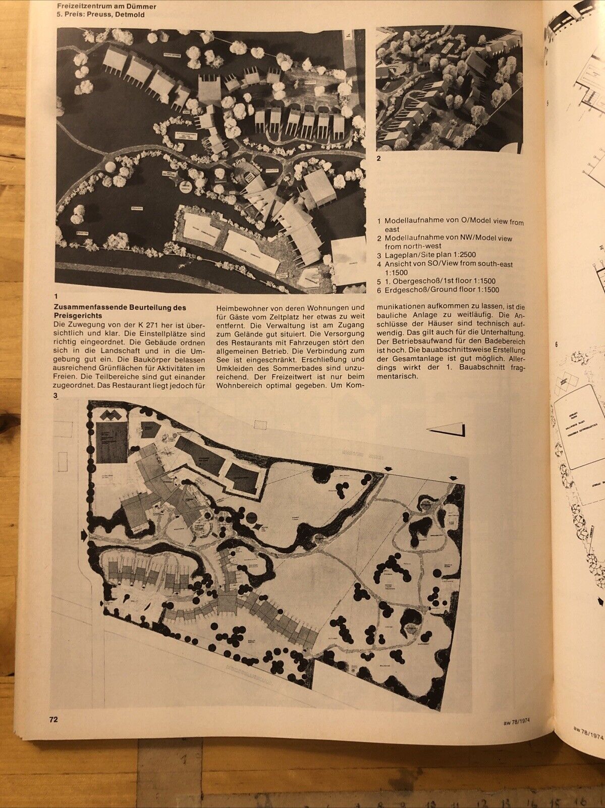 ARCHITEKTUR WETTBEWERBE 78 architettura architecture - Leisure sports   1974