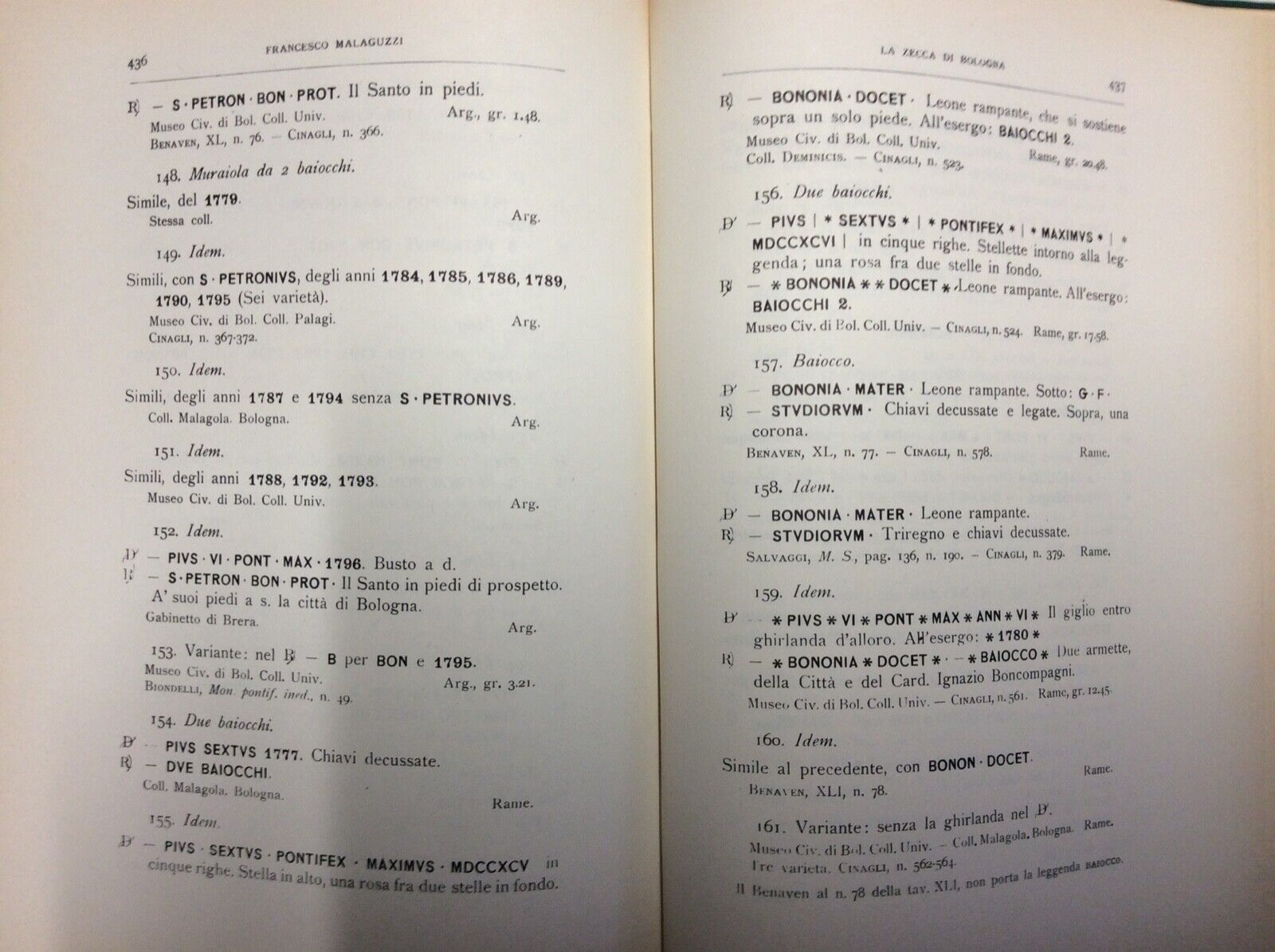 MALAGUZZI VALERI, LA ZECCA DI BOLOGNA, FORNI EDITORE RISTAMPA