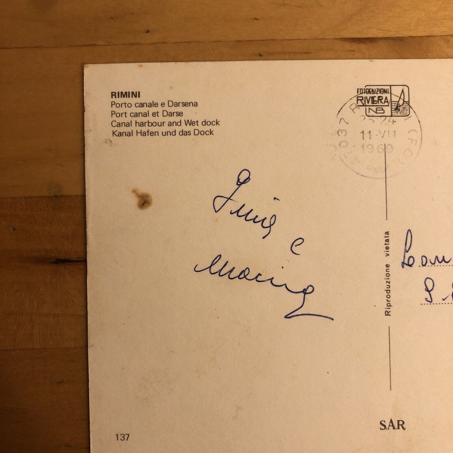CARTOLINA RIMINI 1969 VIAGGIATA
