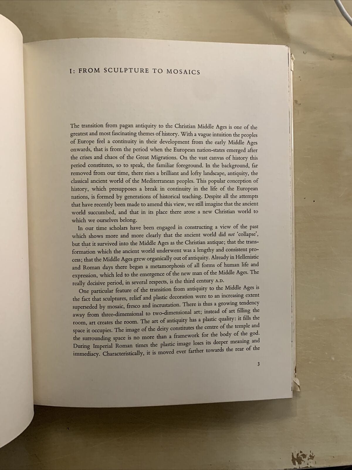 MOSAICS from antiquity to the early middle ages. H. P. L'Orange P. J. Nordhagen#
