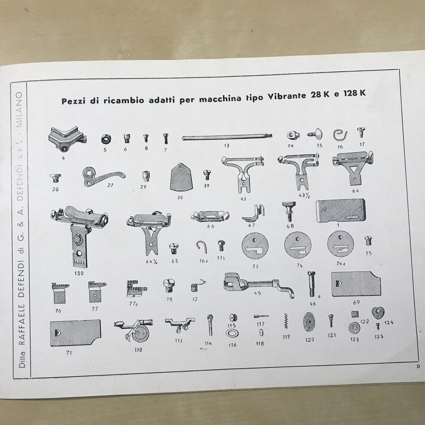 CATALOGO macchine da cucire - maglieria, DEFENDI catalogo n. 86