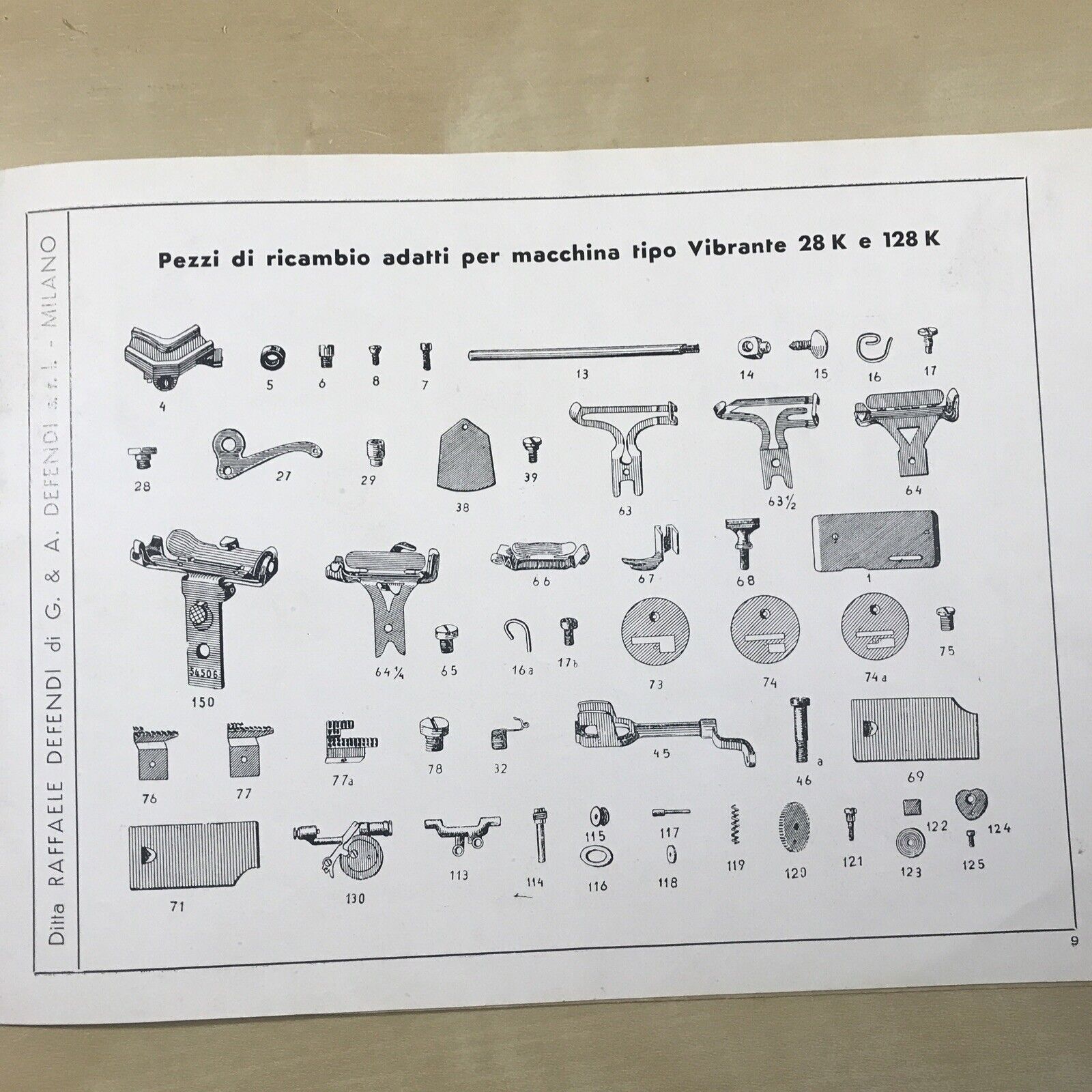 CATALOGO macchine da cucire - maglieria, DEFENDI catalogo n. 86